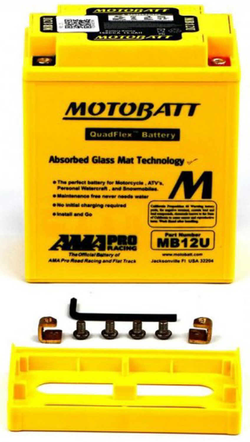 MB12U Motobatt battery replacement AGM 12v 160CCA