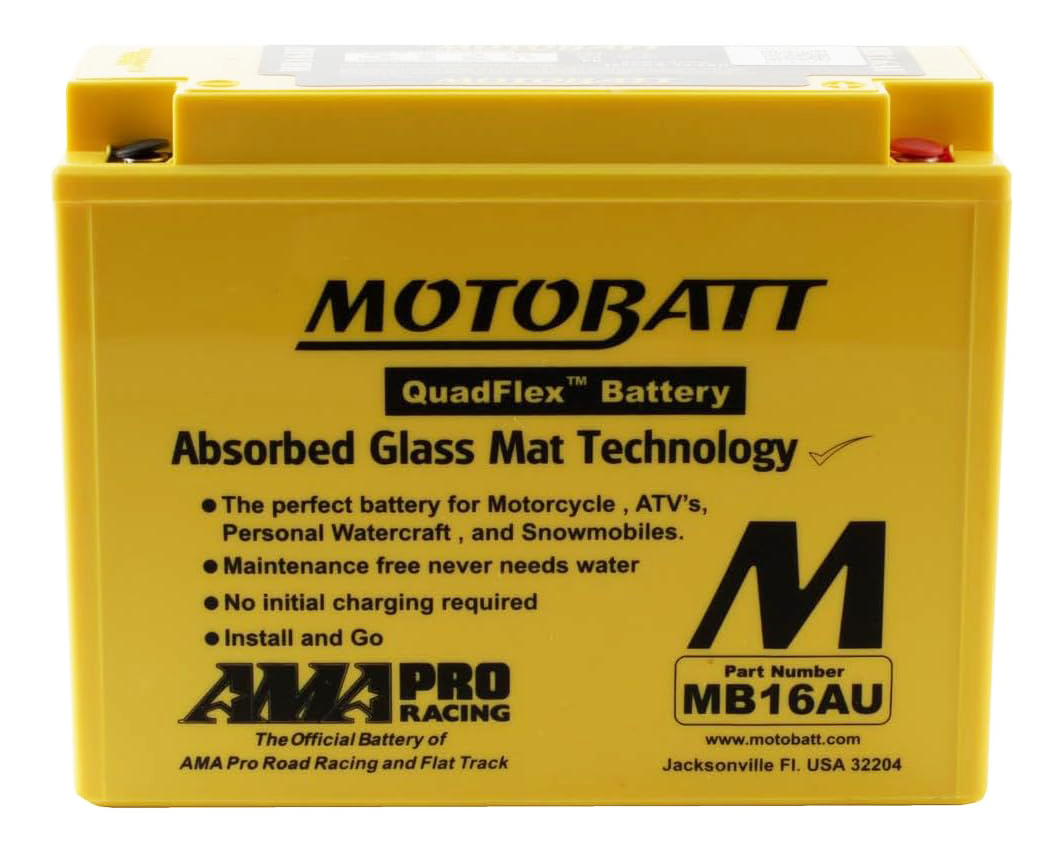 MB16AU Motobatt sealed AGM battery motorbike 230CCA