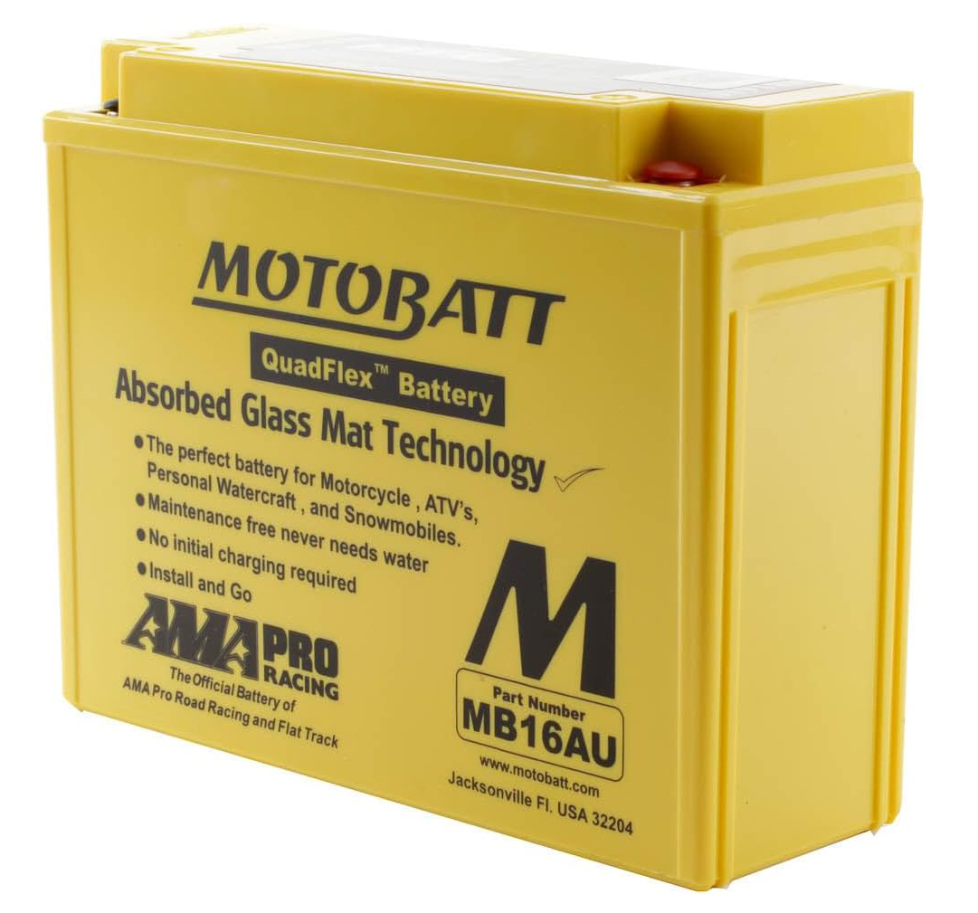 MB16AU Motobatt sealed AGM battery motorbike 230CCA