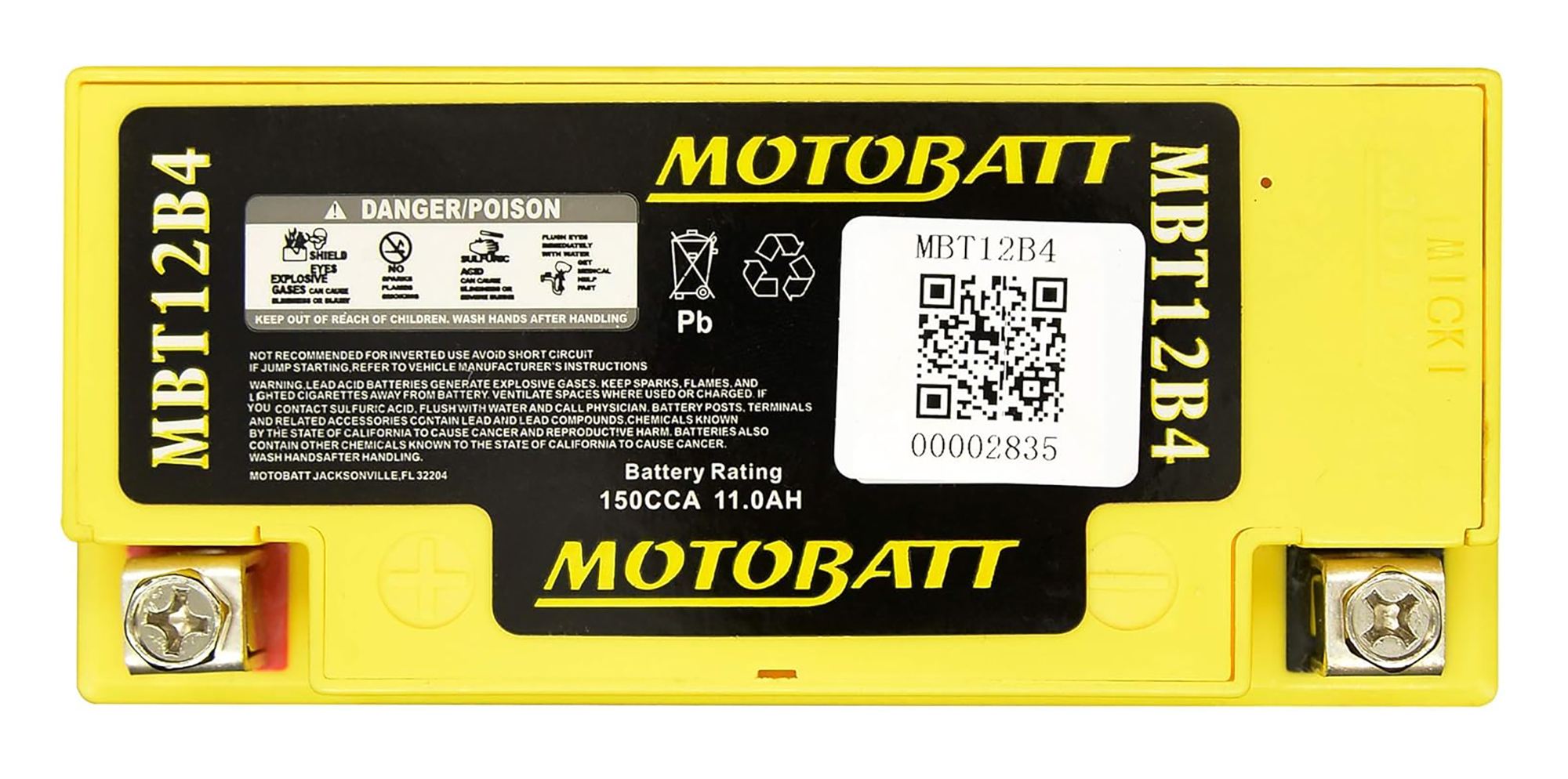 BTY-YT12B-BS-00 4TX-82100-02-00 battery replacement motorcycle 12v