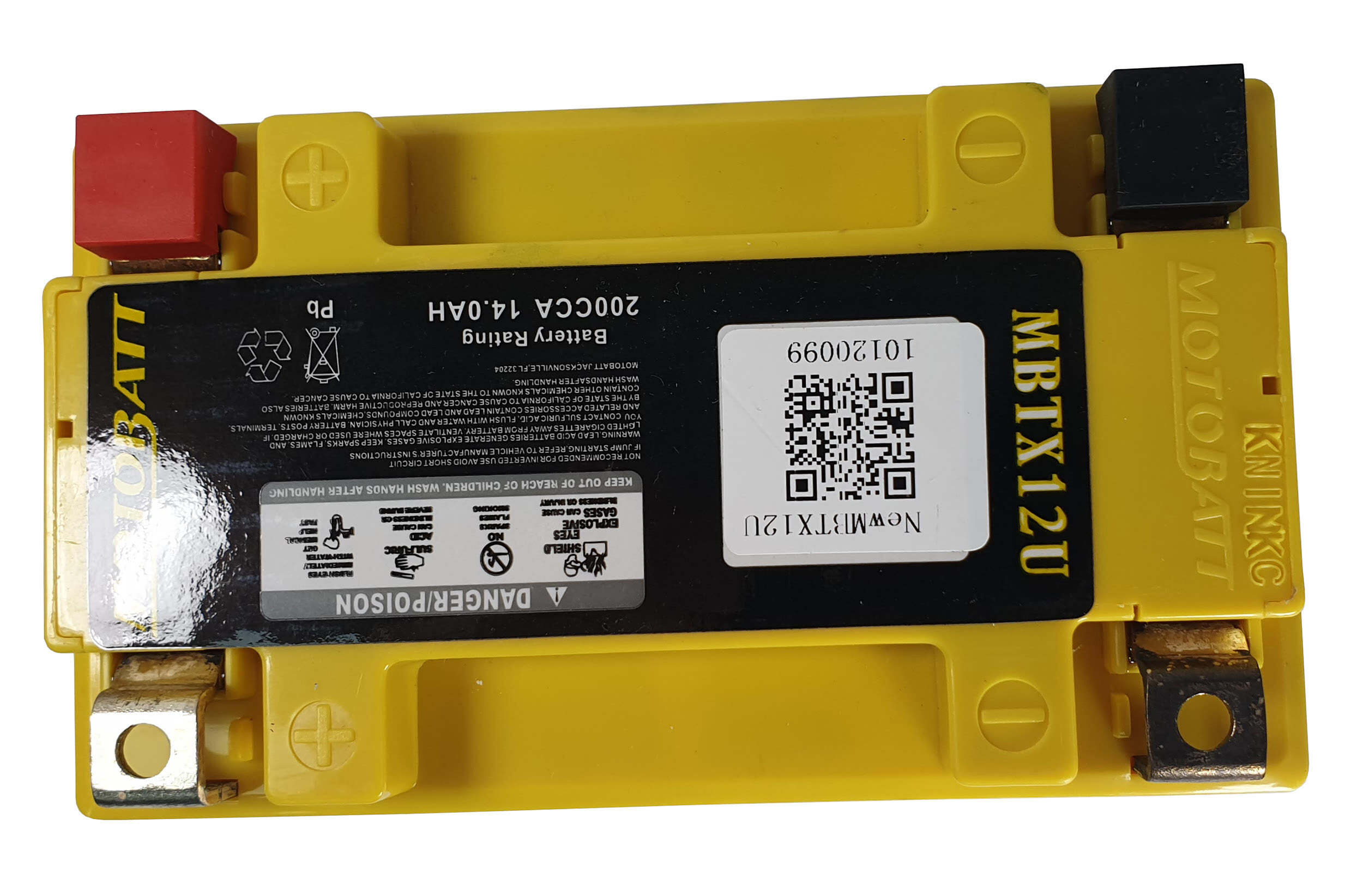 MBTX12U Motobatt AGM battery replacement 200CCA