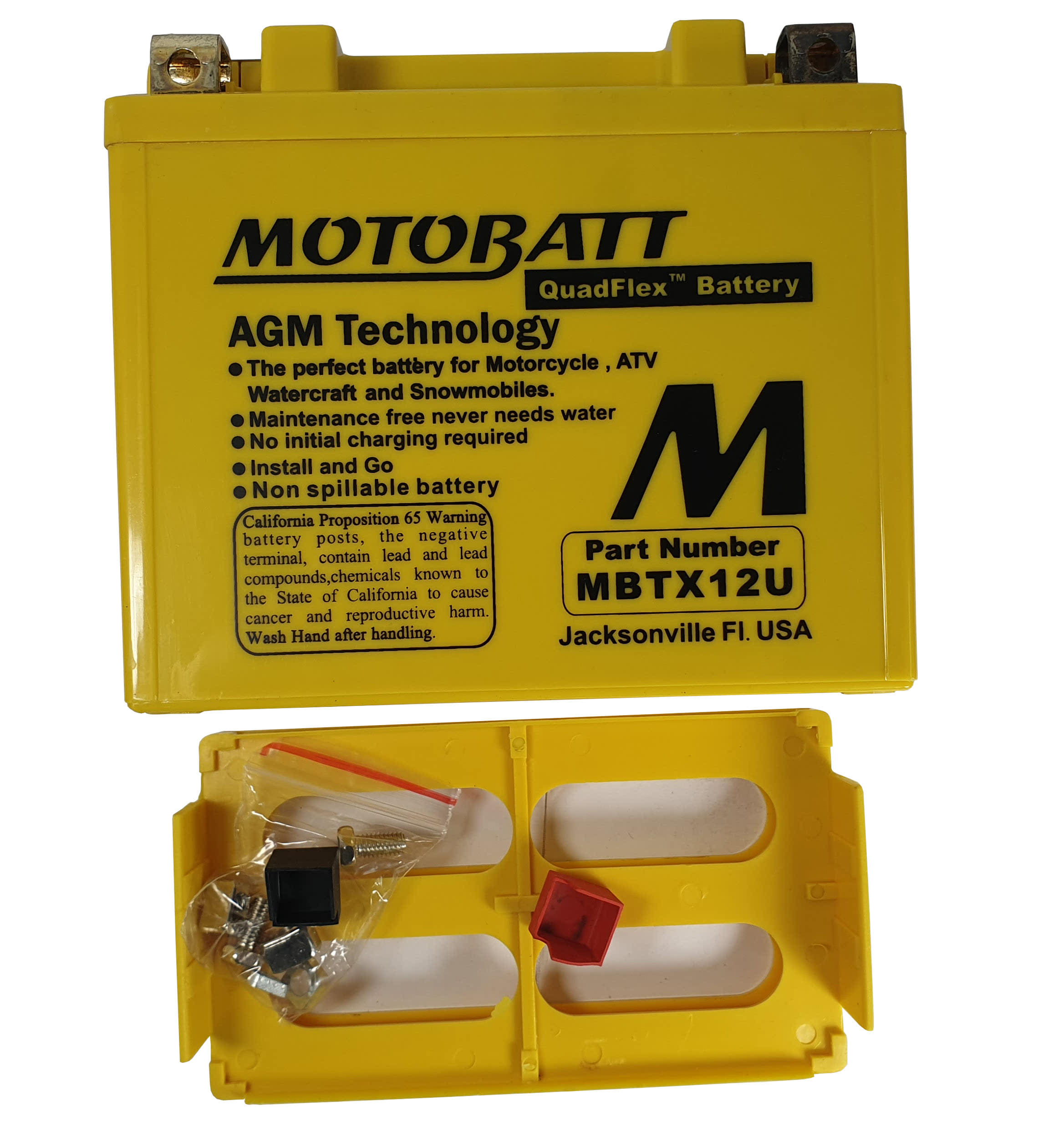 MBTX12U Motobatt AGM battery replacement 200CCA