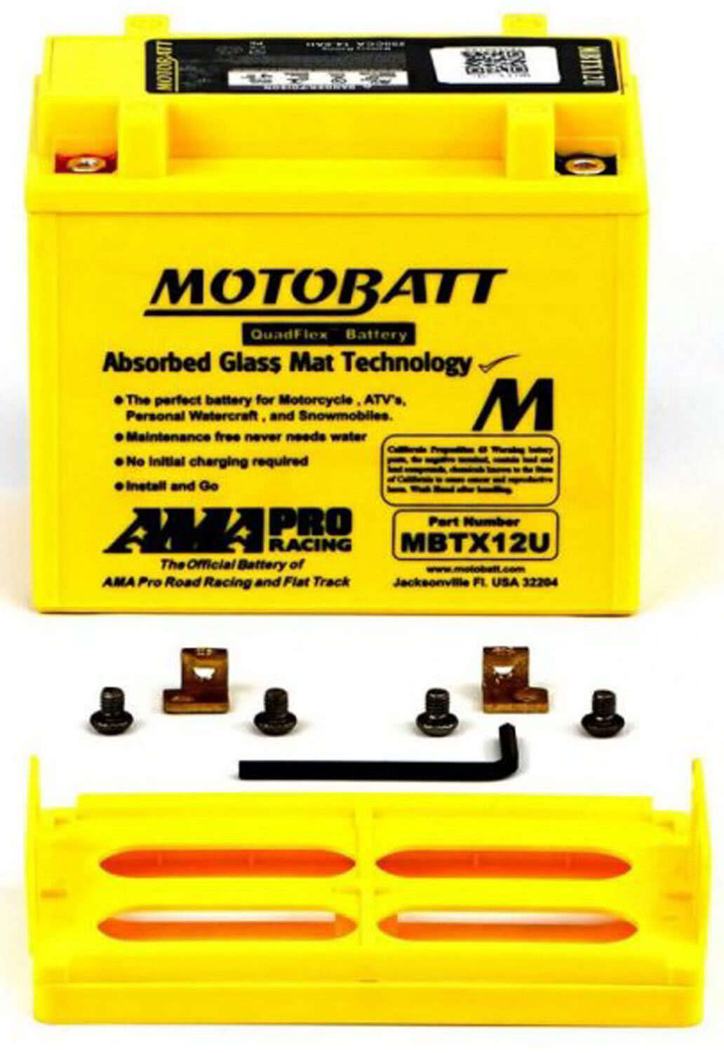 MBTX12U Motobatt AGM battery replacement 200CCA
