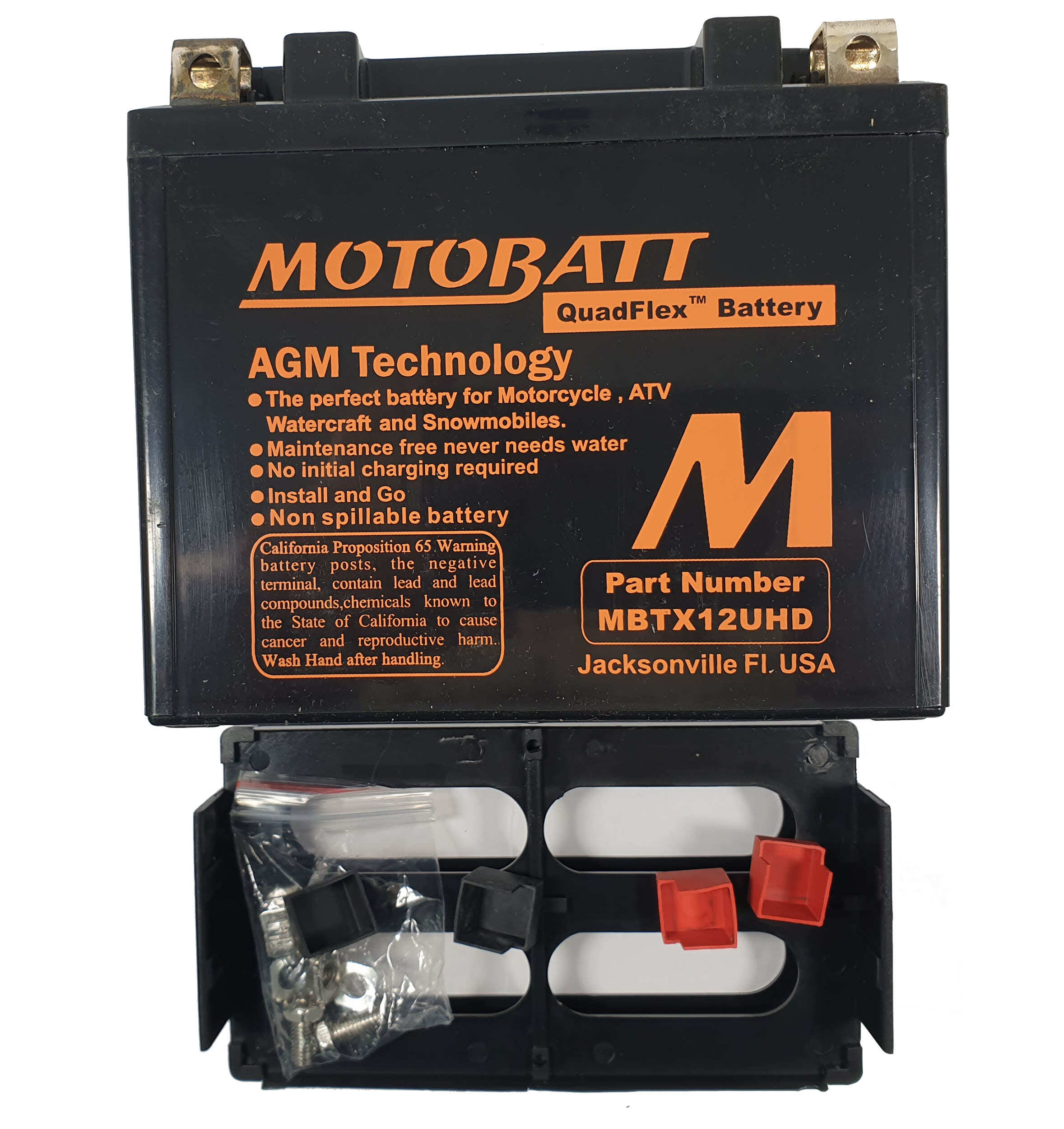 MBTX12UHD Motobatt battery black 200CCA 12v AGM