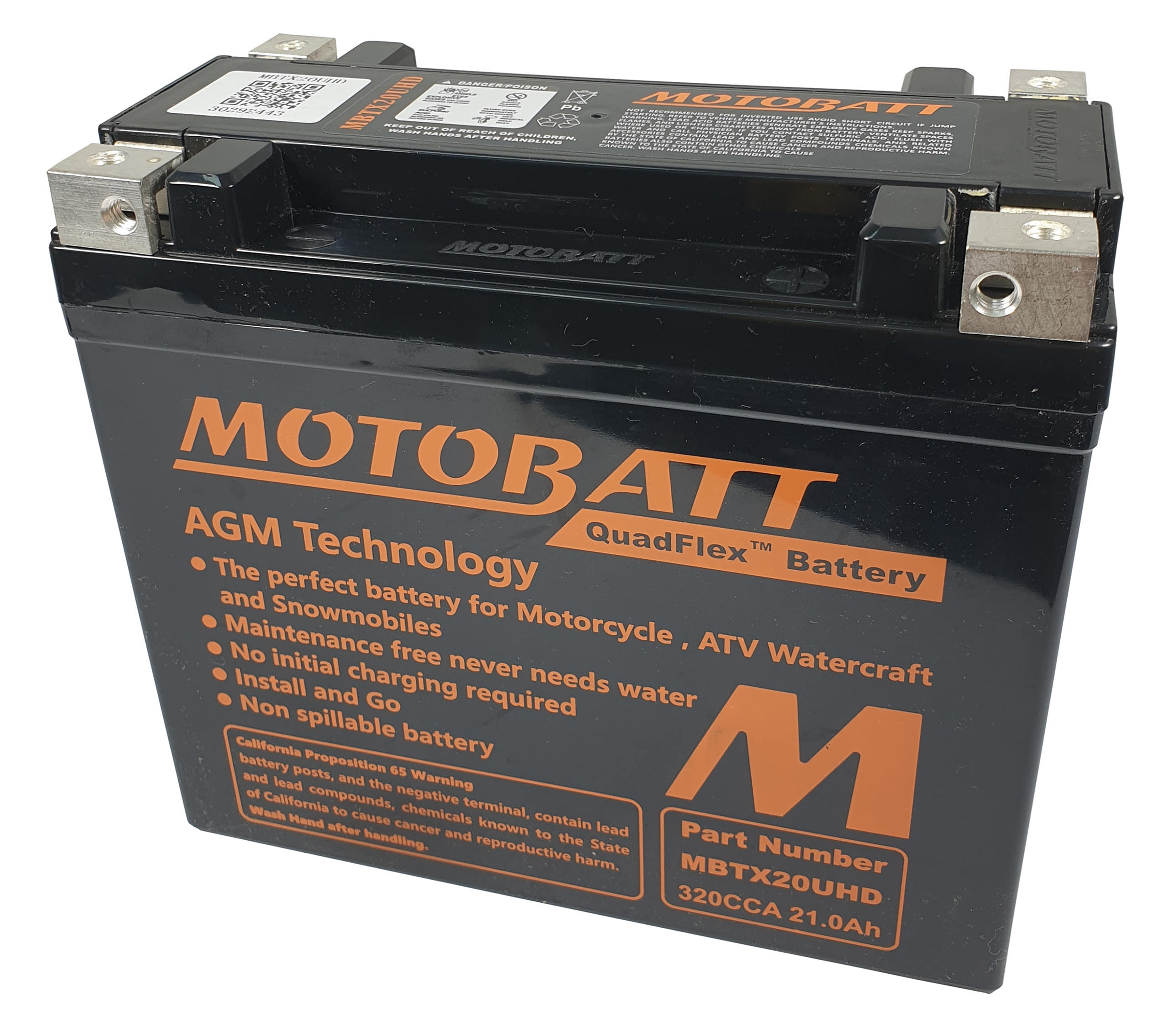 MBTX20UHD Harley Davidson Motobatt battery black 310CCA