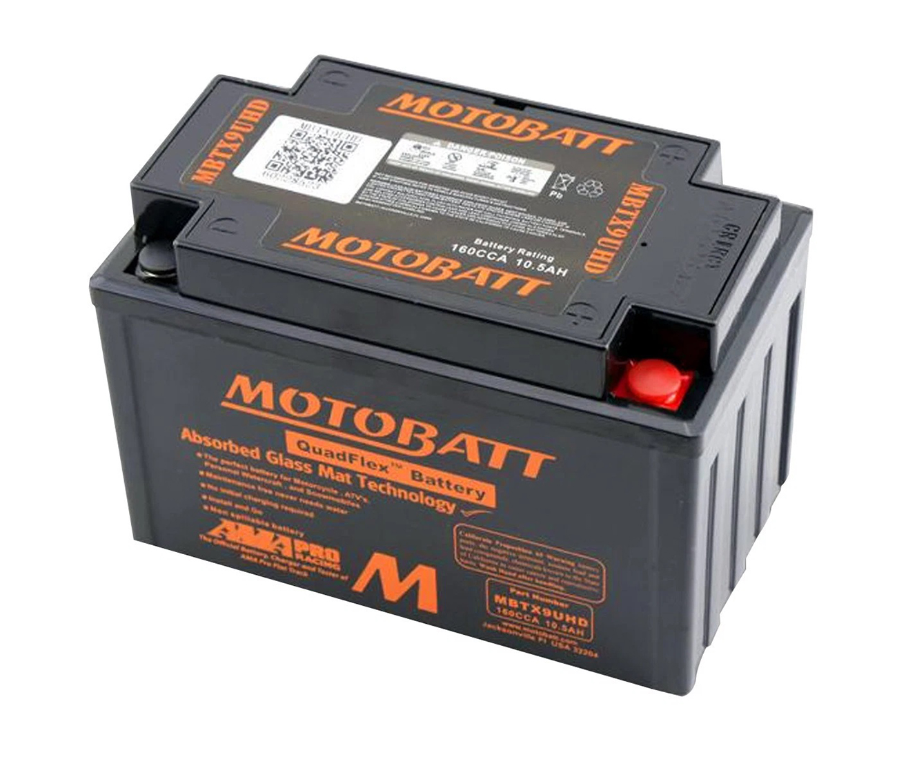 MBTX9UHD Motobatt battery black 160CCA 12v