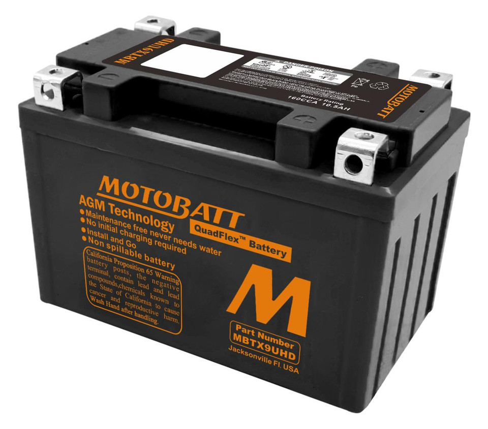 MBTX9UHD Motobatt battery black 160CCA 12v