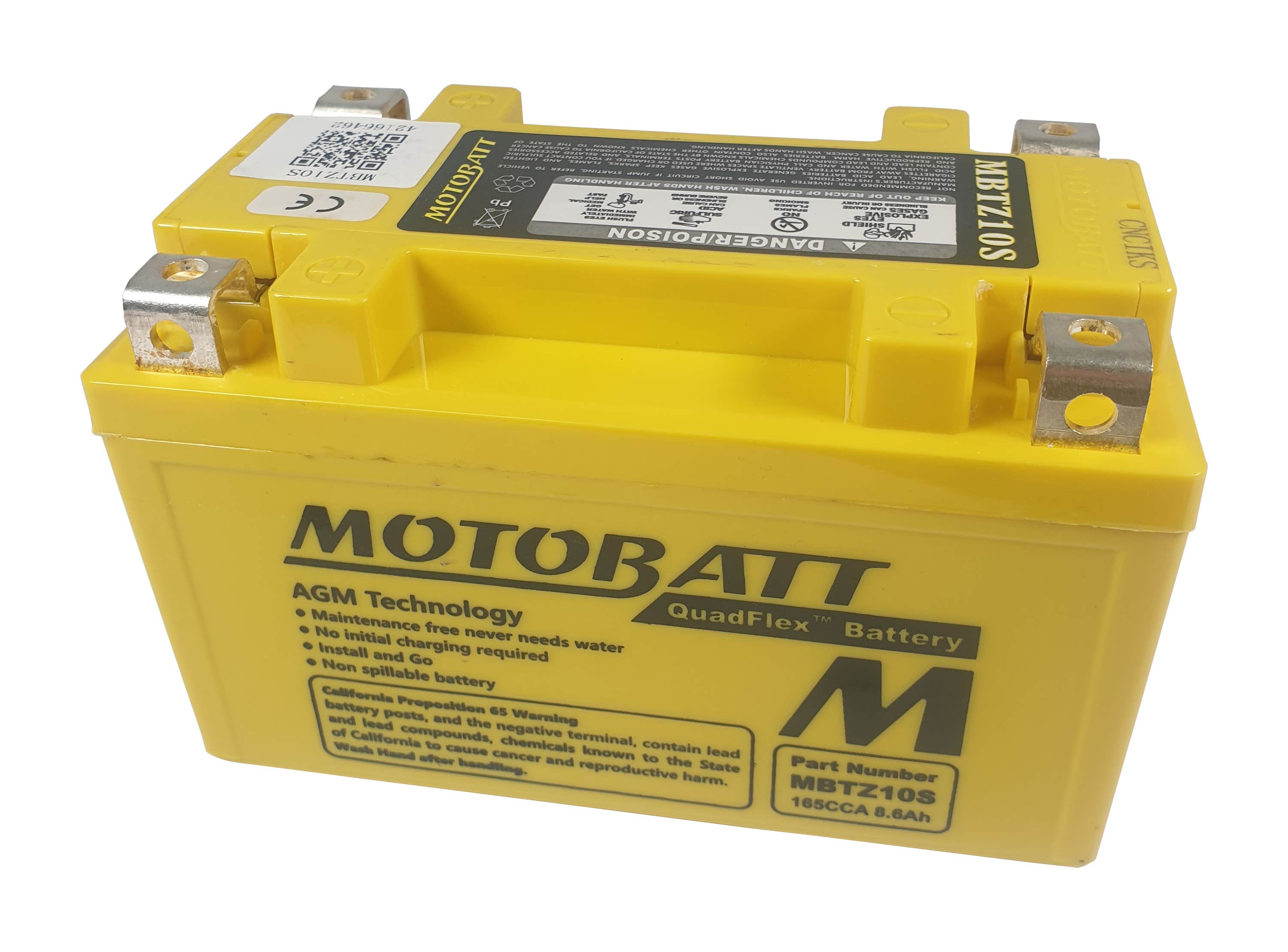 MBTZ10S AGM Motobatt battery replacement 12v 190CCA