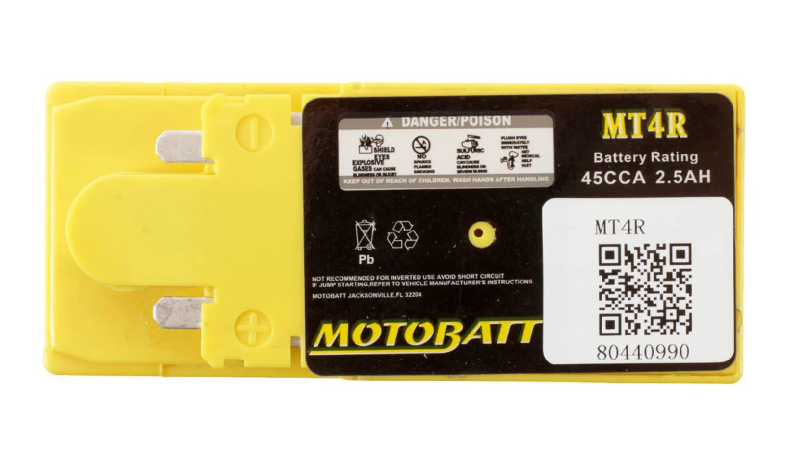 Motobatt MT4R battery rechargeable 12v motorcycle 12v 2ah
