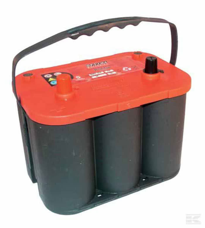 Optima RedTop RTS4.2 12v 50-amp battery spiral rechargeable