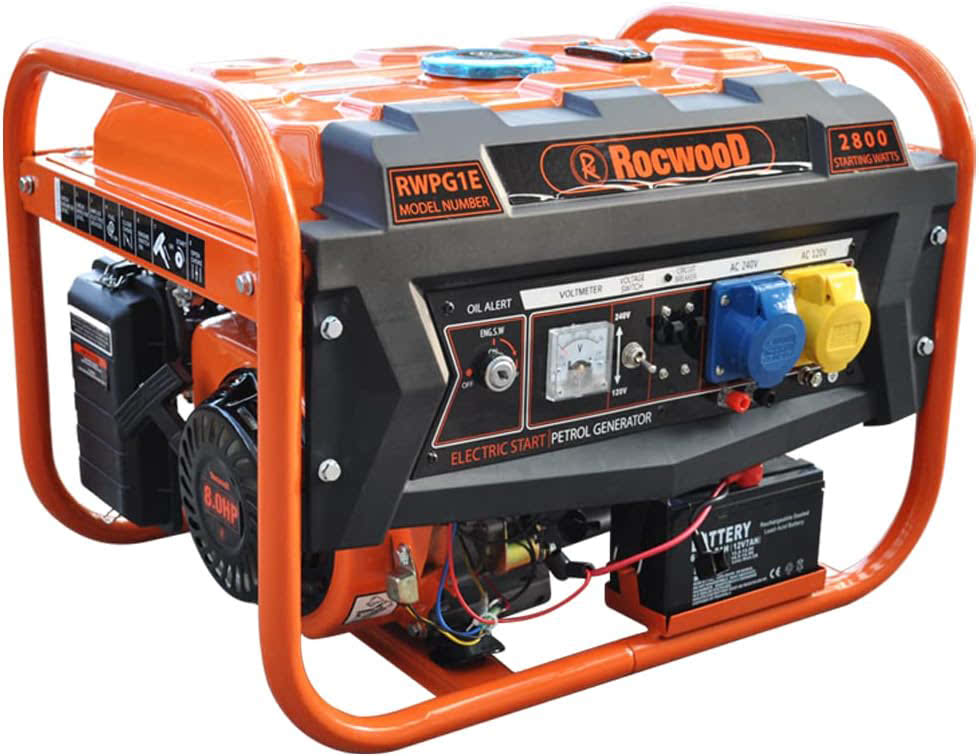 RocwooD RWPG1E battery petrol generator