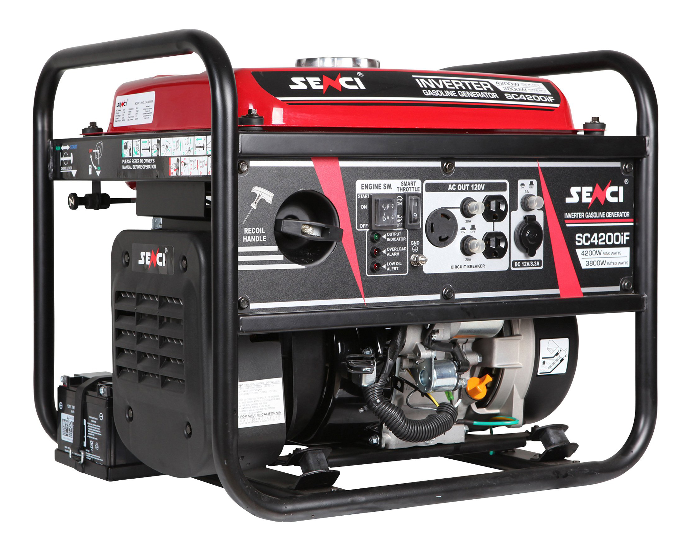 Senci SC4200iF battery, Petrol Invertor Generator
