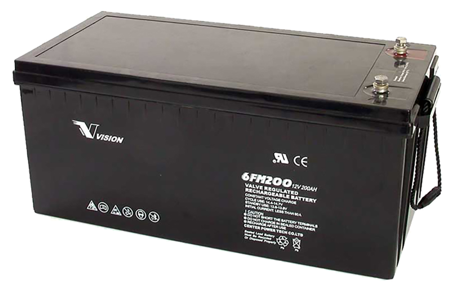 Vision 6FM200 6FM200-X battery GEL 12v sealed VRLA