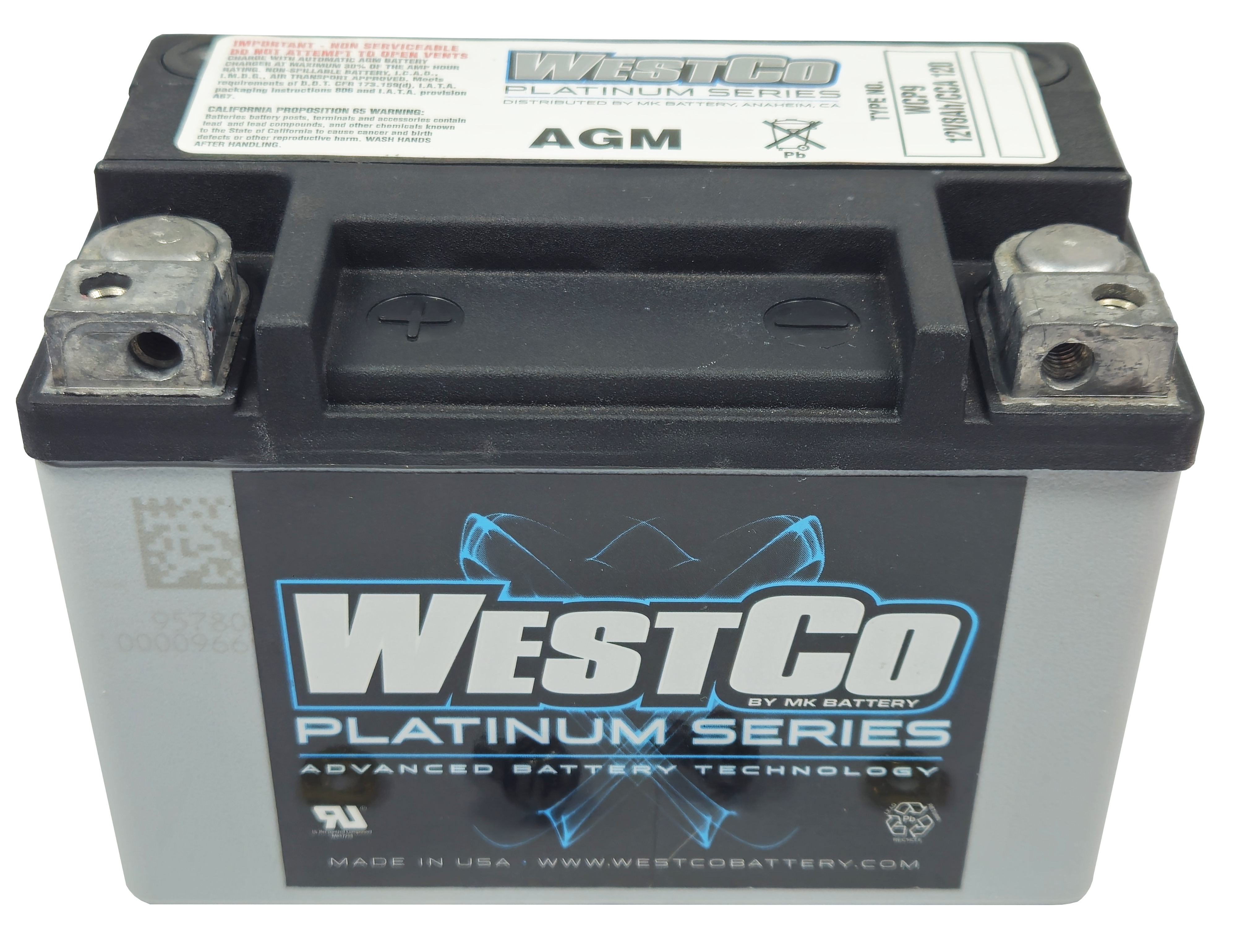 WCP9 WestCo Platinum 120CCA motorbike battery replacement