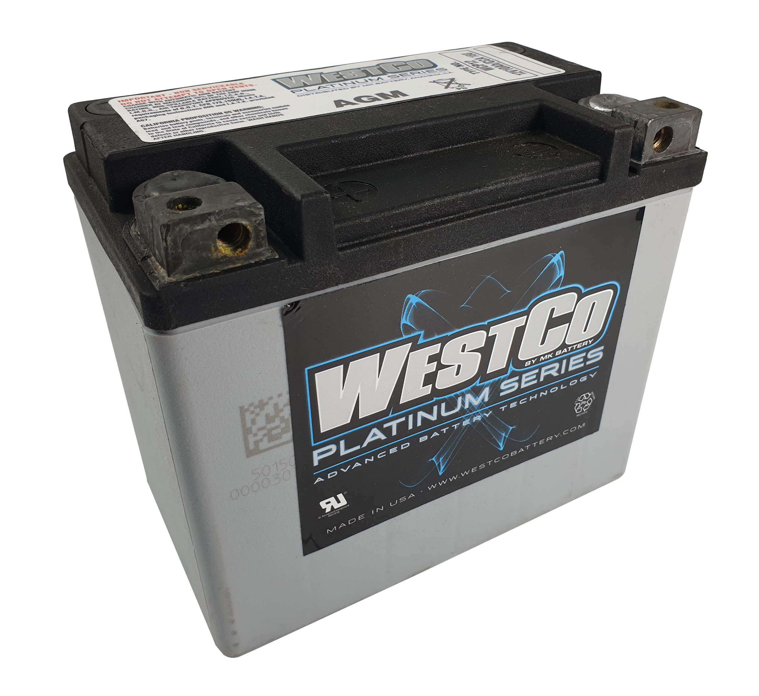 WCP12 SVR12 WestCo Platinum motorbike battery 12v 10ah