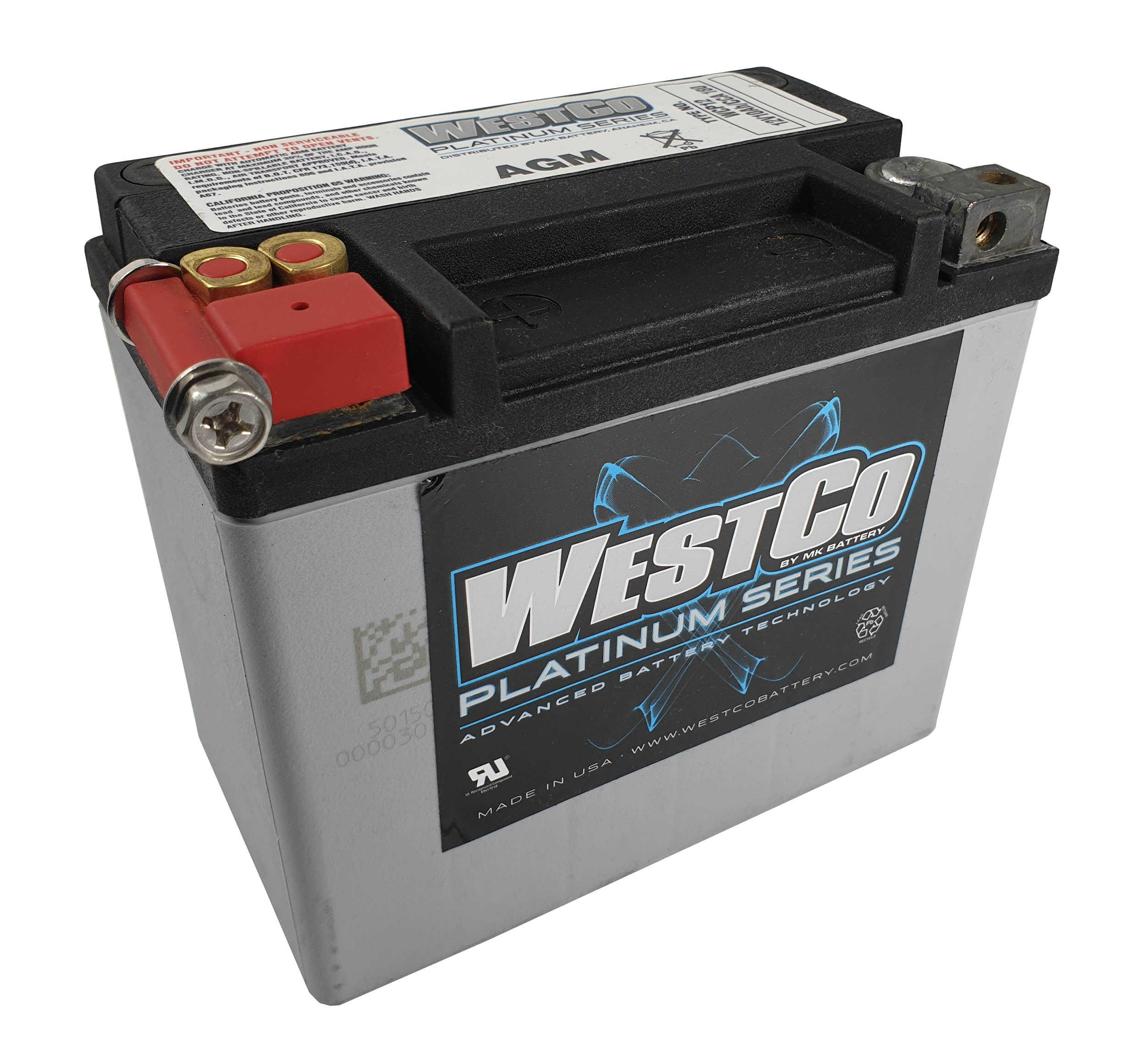 WCP12 SVR12 WestCo Platinum motorbike battery 12v 10ah