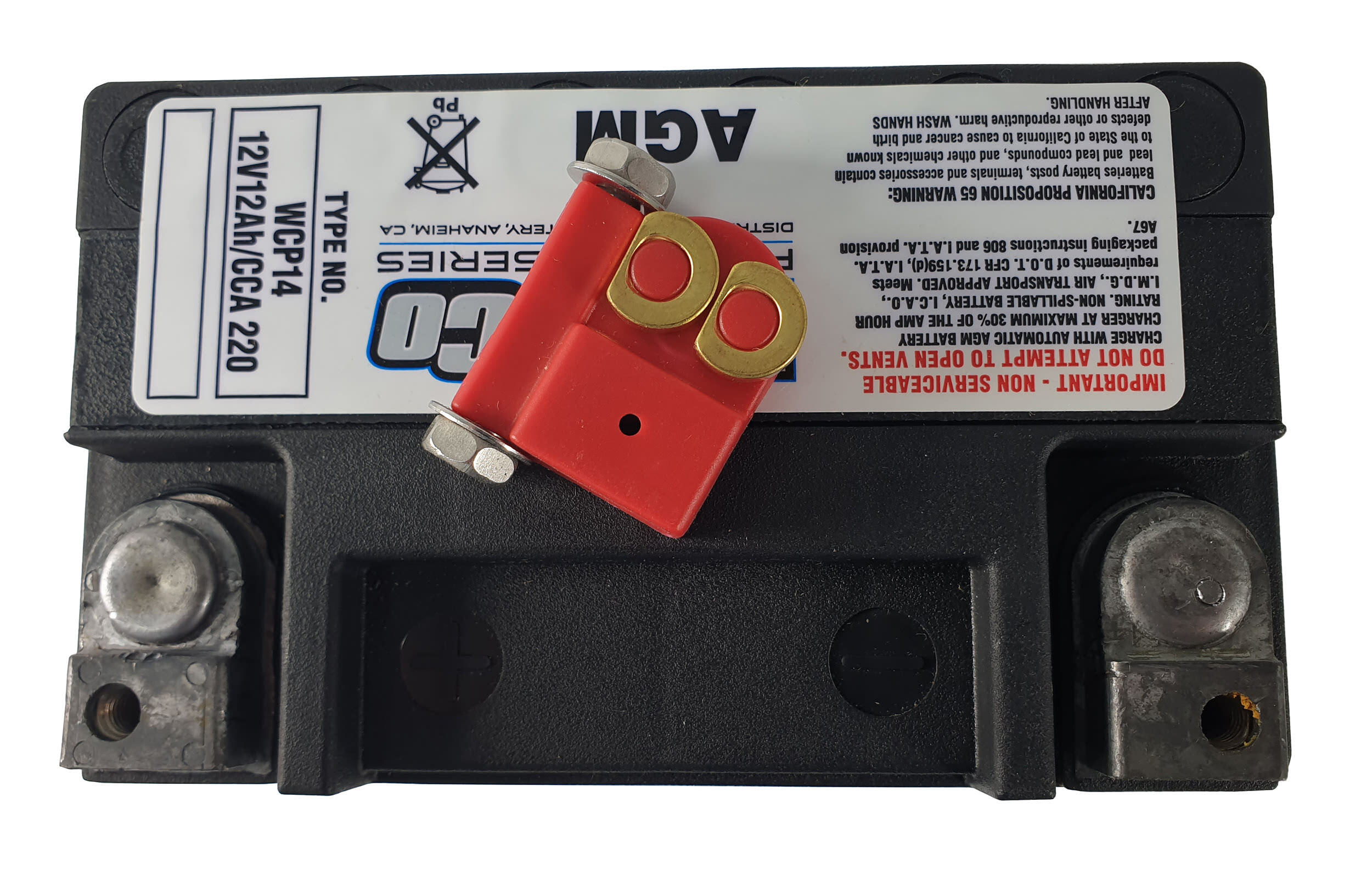 WCP14 SVR14 WestCo Platinum motorbike battery 12v 12ah | Battery