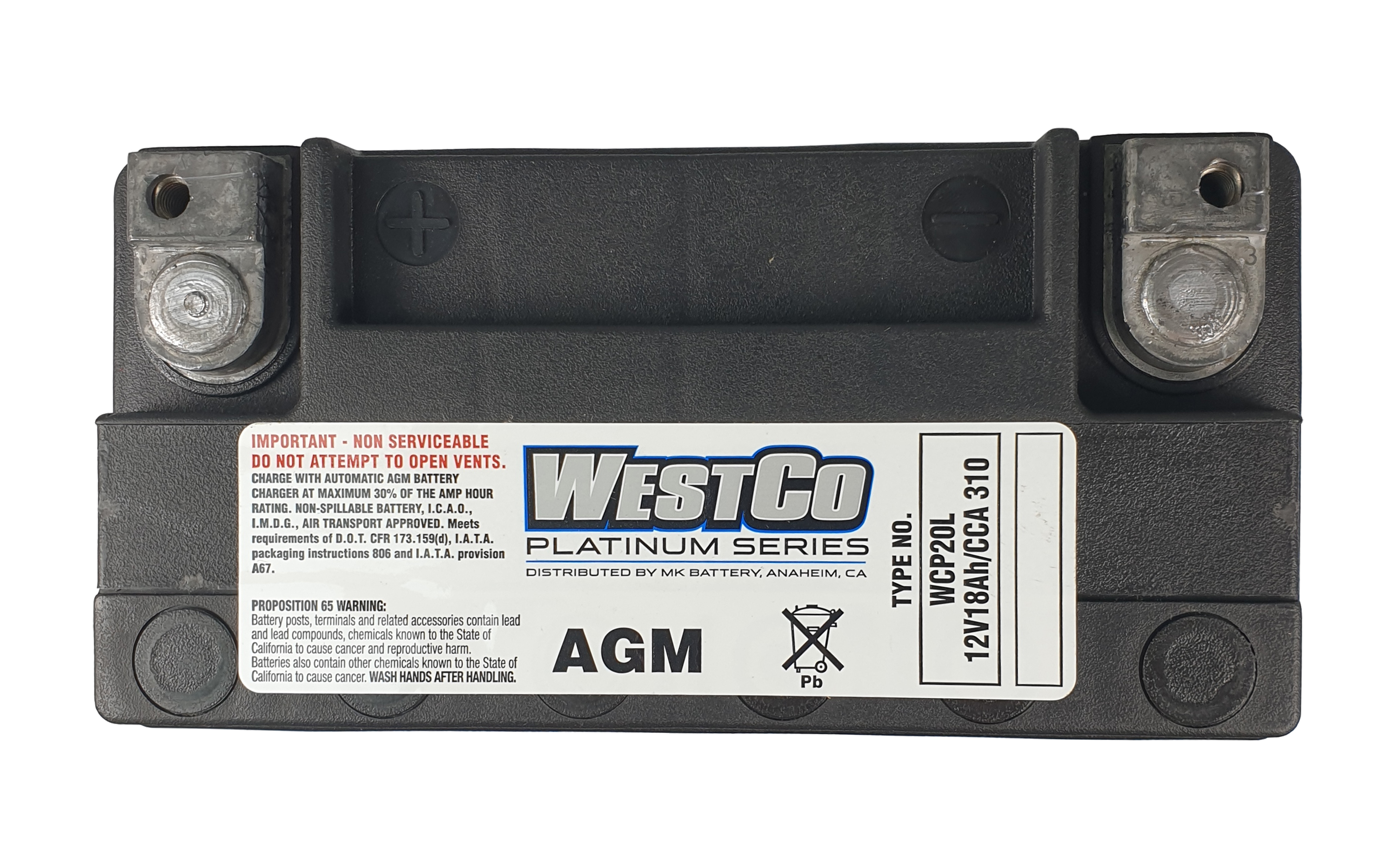 新品】WESTCo Platinum WCP14 バッテリー 12V 12Ah