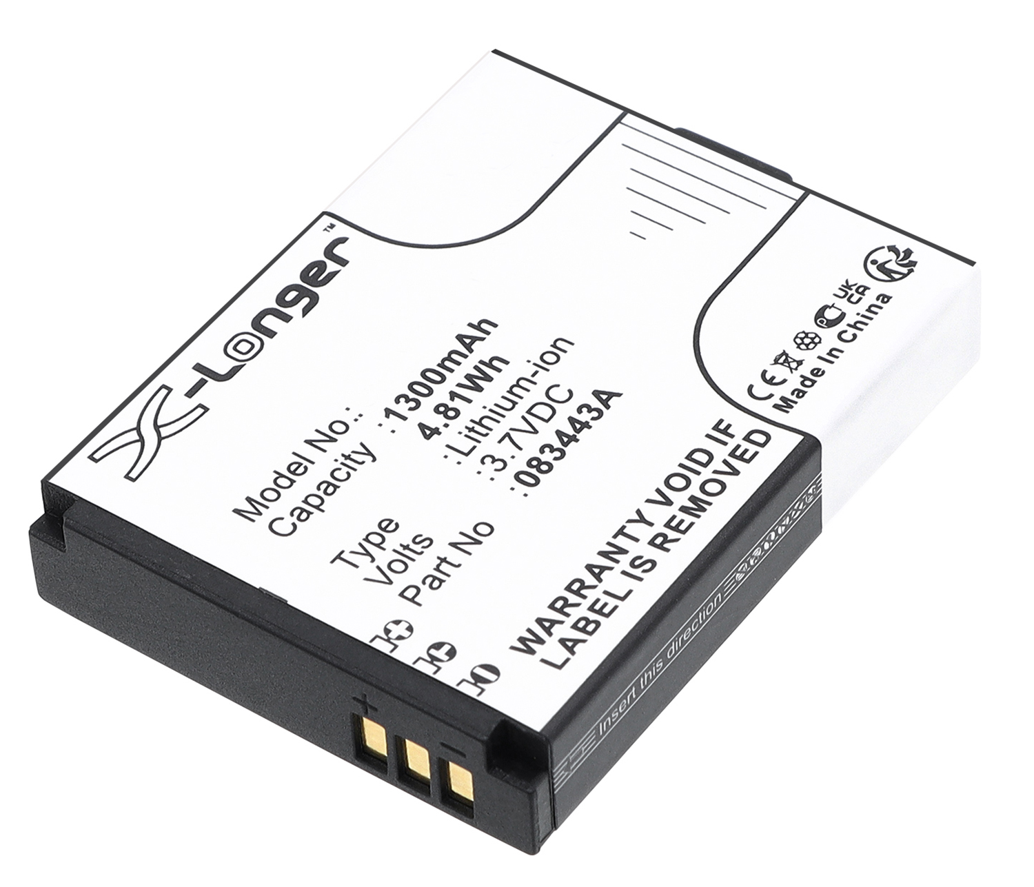 ActionPro iSaw A1 A2 Ace A3 X7 camera battery 1300mAh Li-ion 3.7V