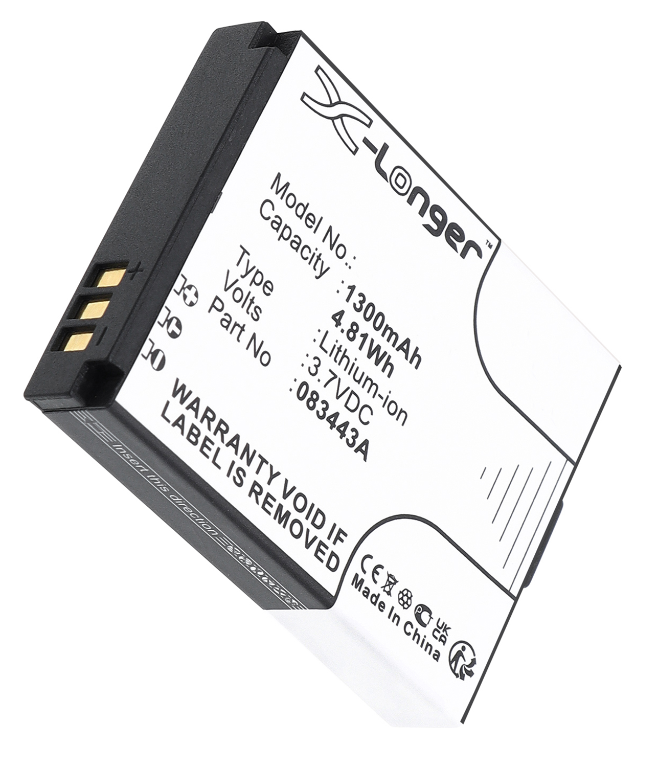 ActionPro iSaw A1 A2 Ace A3 X7 camera battery 1300mAh Li-ion 3.7V