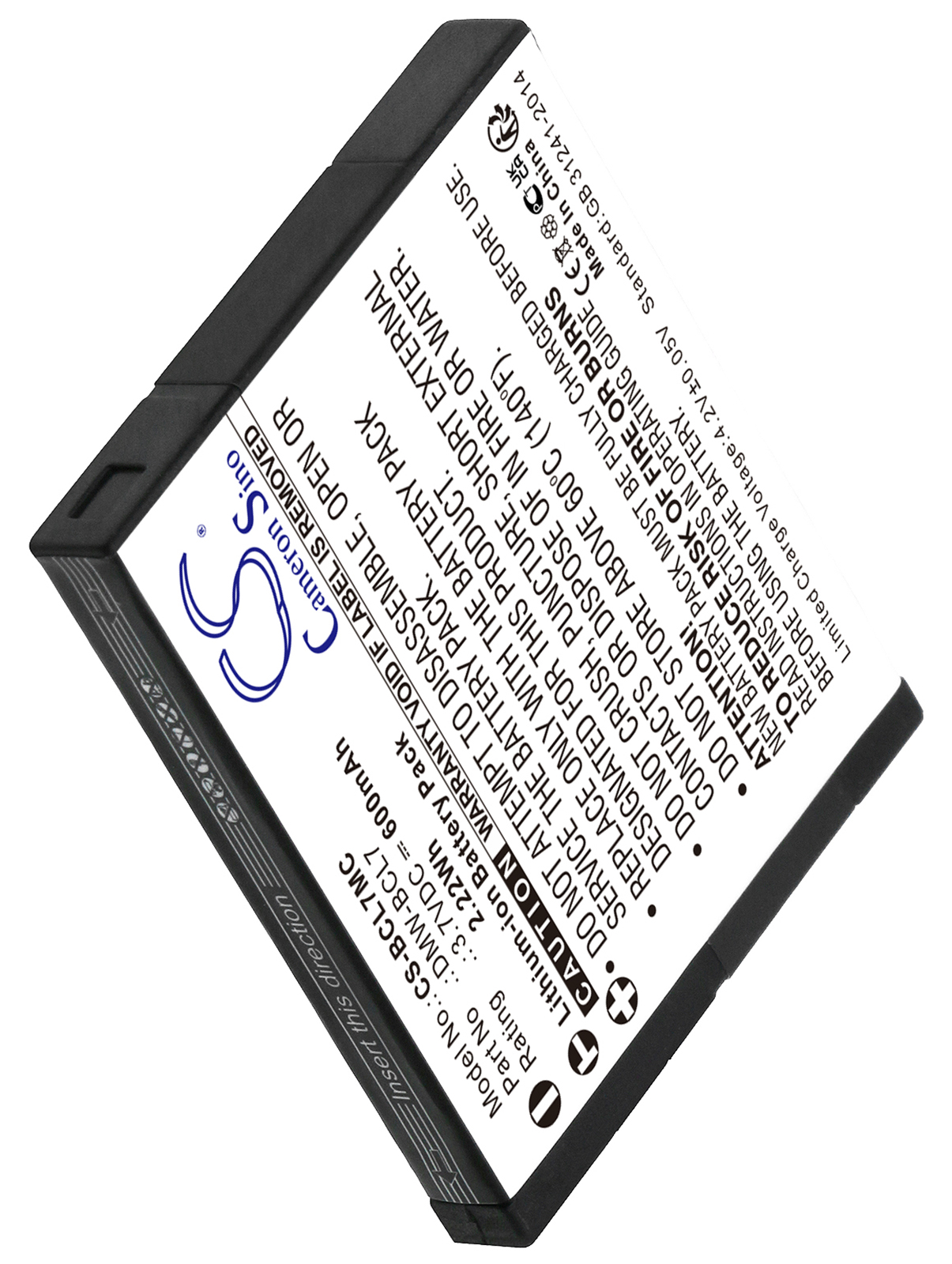 Panasonic Lumix DMC-F5 DMC-F5K camera battery 600mAh Li-ion 3.7V