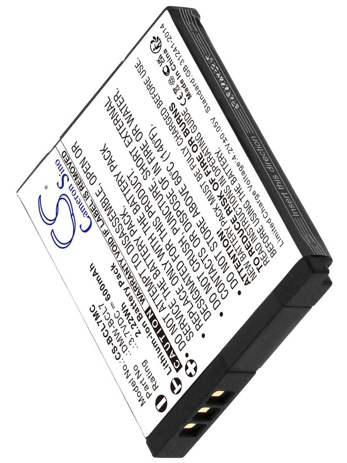 Panasonic Lumix DMC-F5 DMC-F5K camera battery 600mAh Li-ion 3.7V