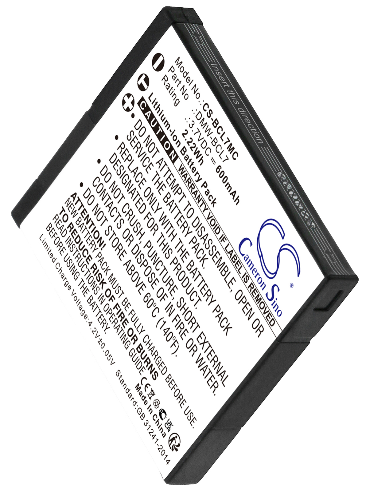 Panasonic Lumix DMC-F5 DMC-F5K camera battery 600mAh Li-ion 3.7V