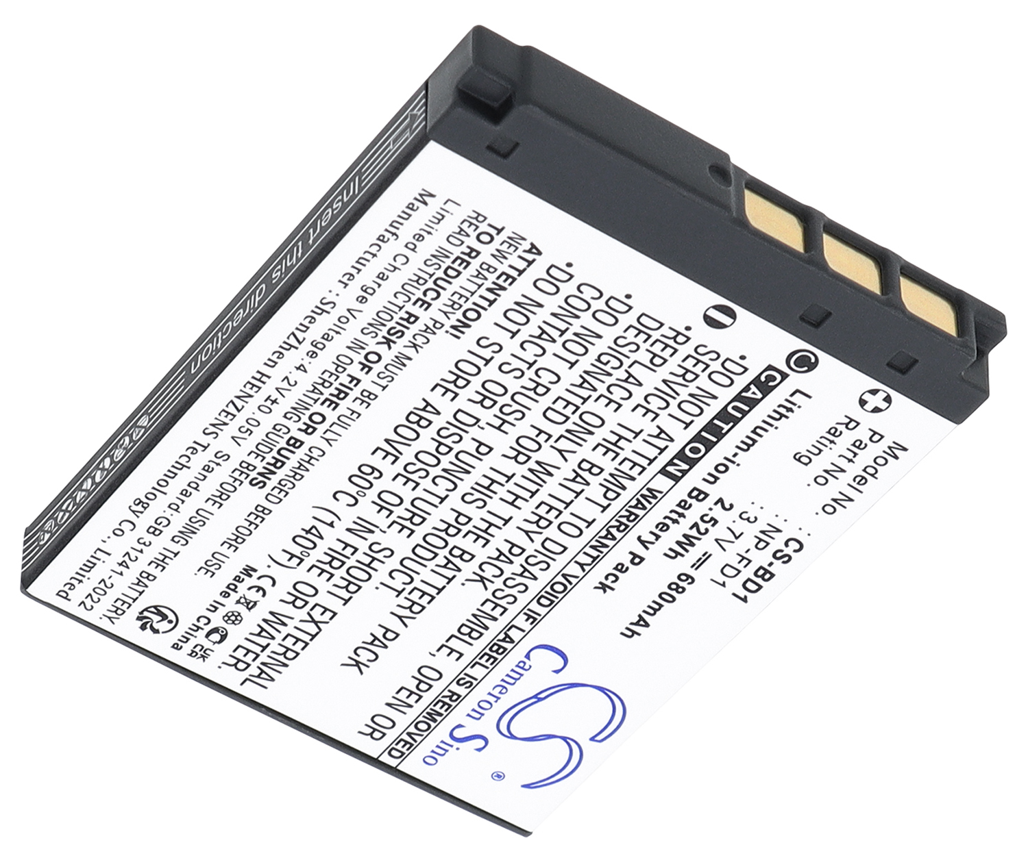 Sony NP-FD1 NP-BD1 camera camcorder battery rechargeable