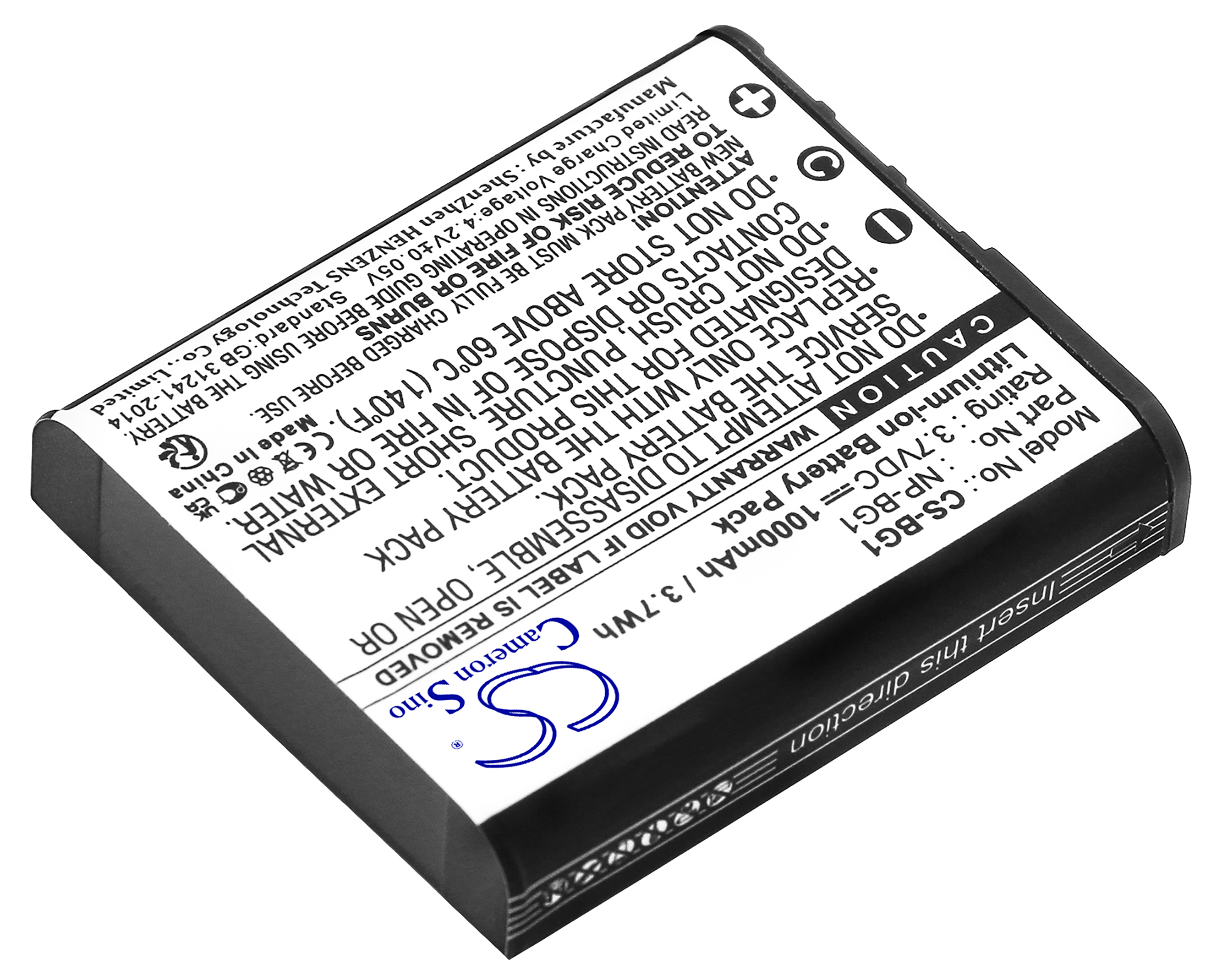 Sony NP-BG1 NP-FG1 battery 3.7v 1000mAh camera replacement