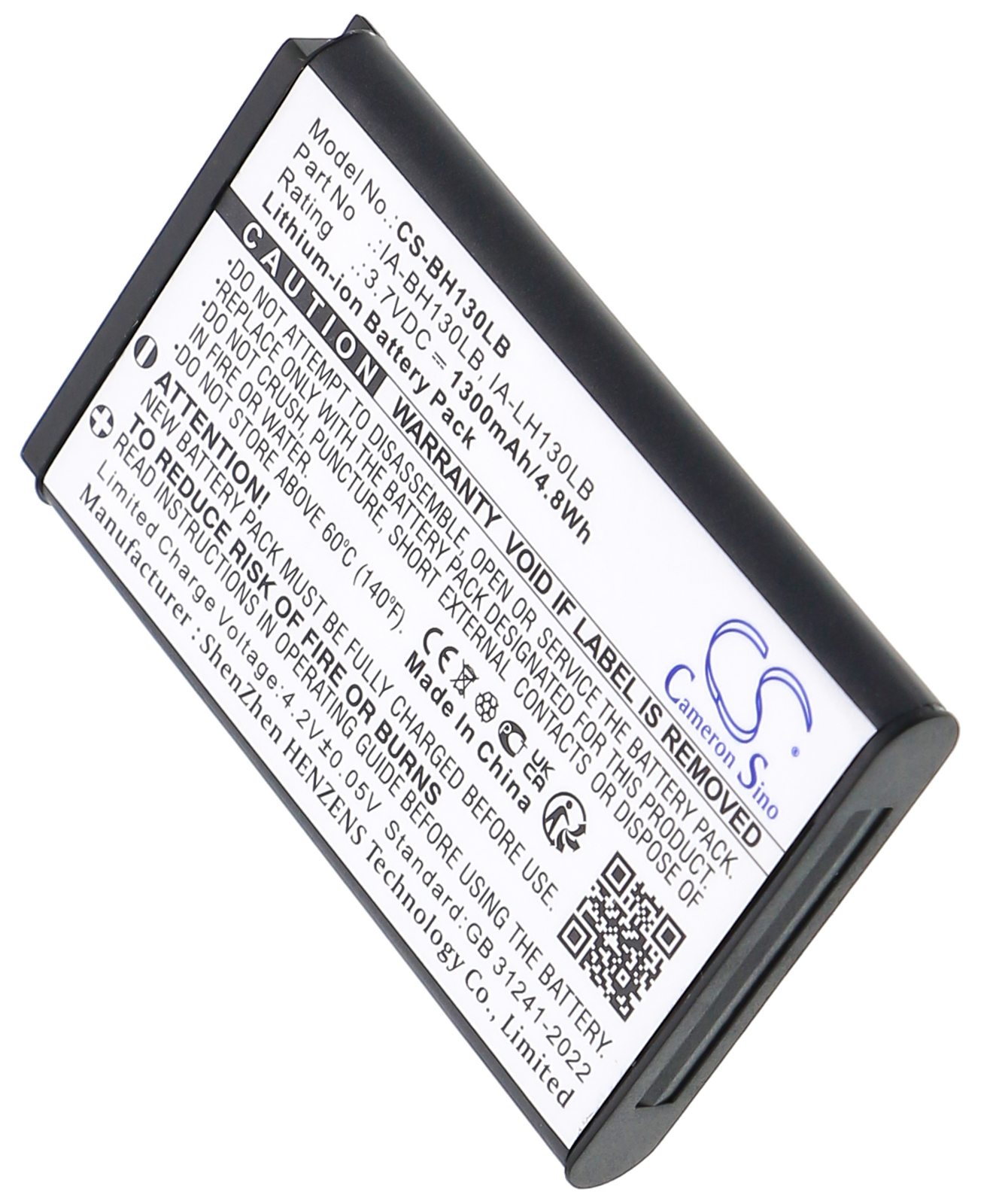 Samsung HMX-U20 HMX-W200 HMX-W350 battery 1300mAh Li-ion 3.7V