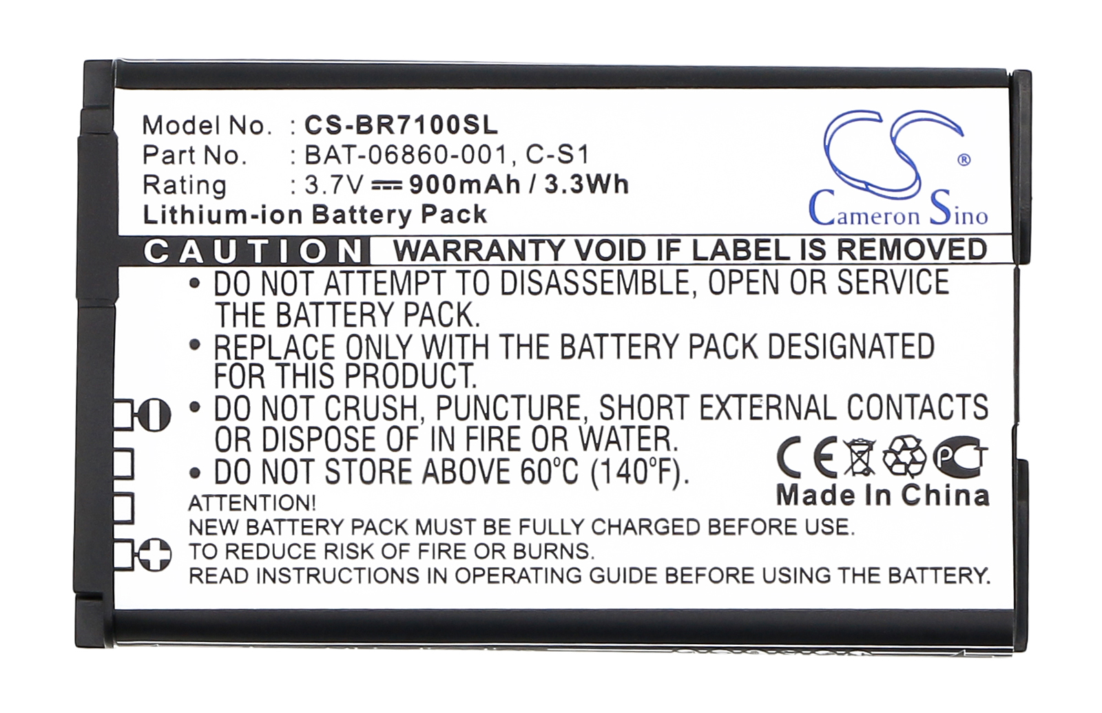 Blackberry 7100 7130 replacement mobile phone battery rechargeable