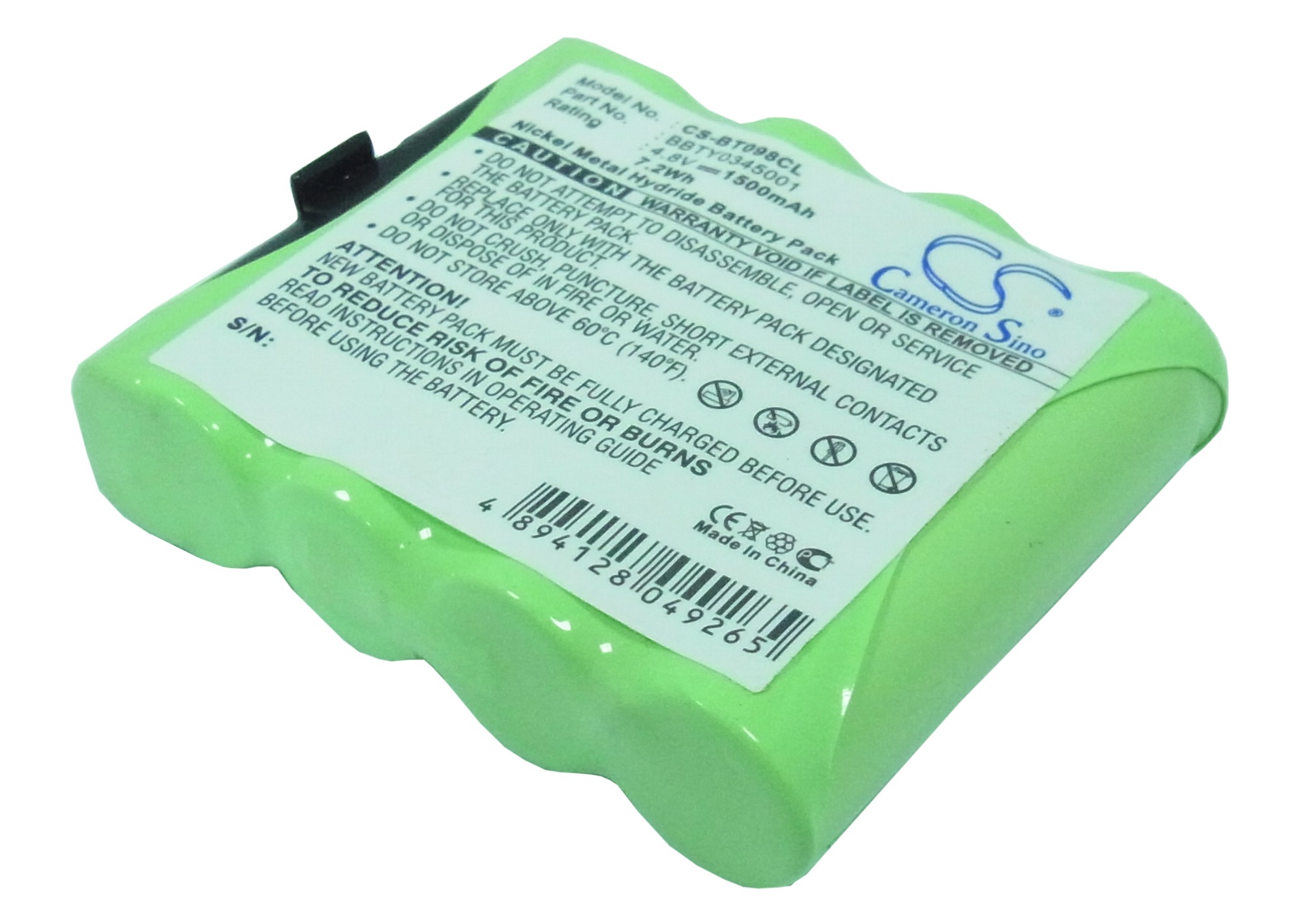 Telefunken CC6 CS4 CS5 CS6 battery replacement rechargeable