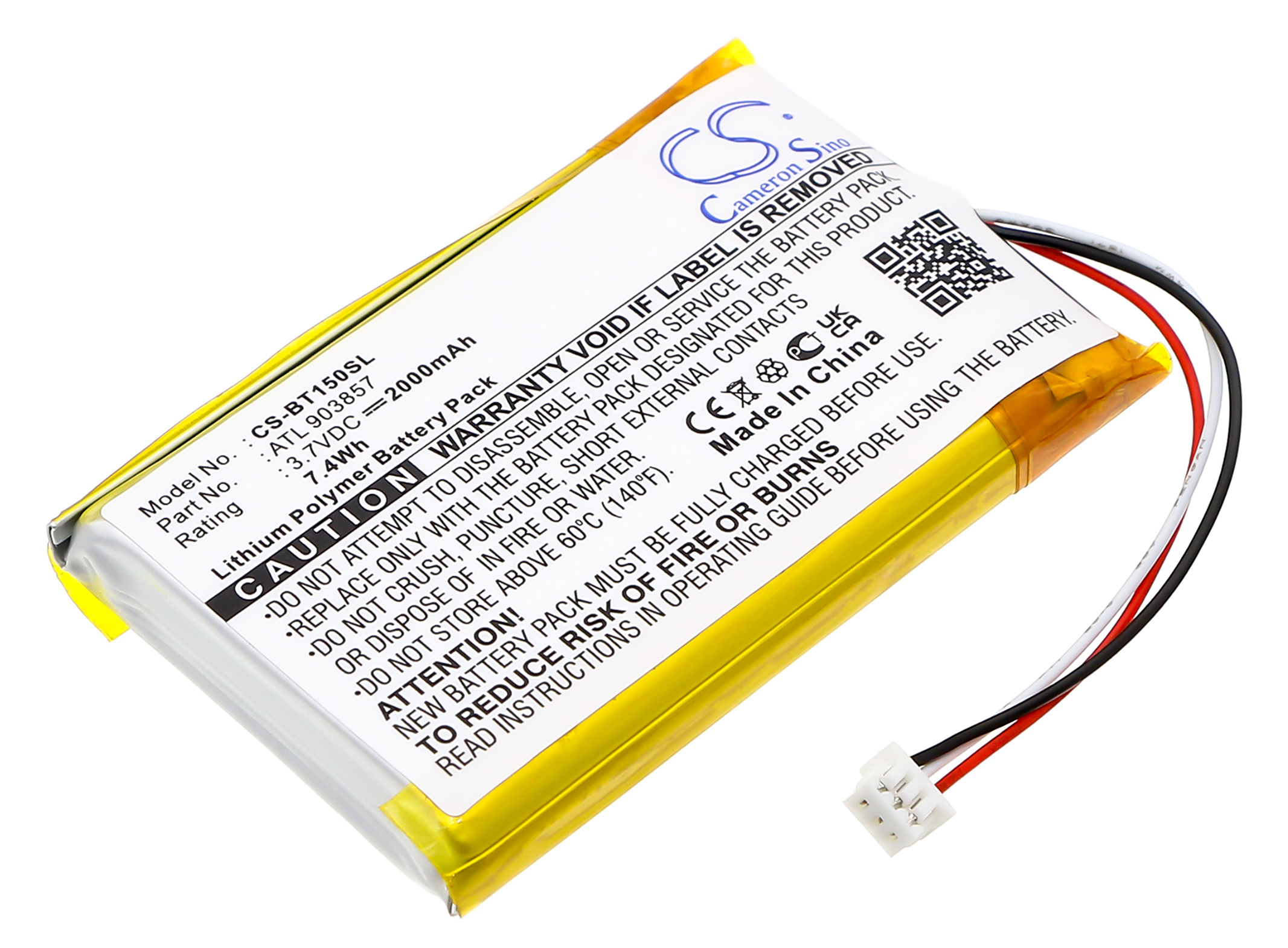 Globalsat battery TR-150 TR-151 ATL903857 GPS Receiver