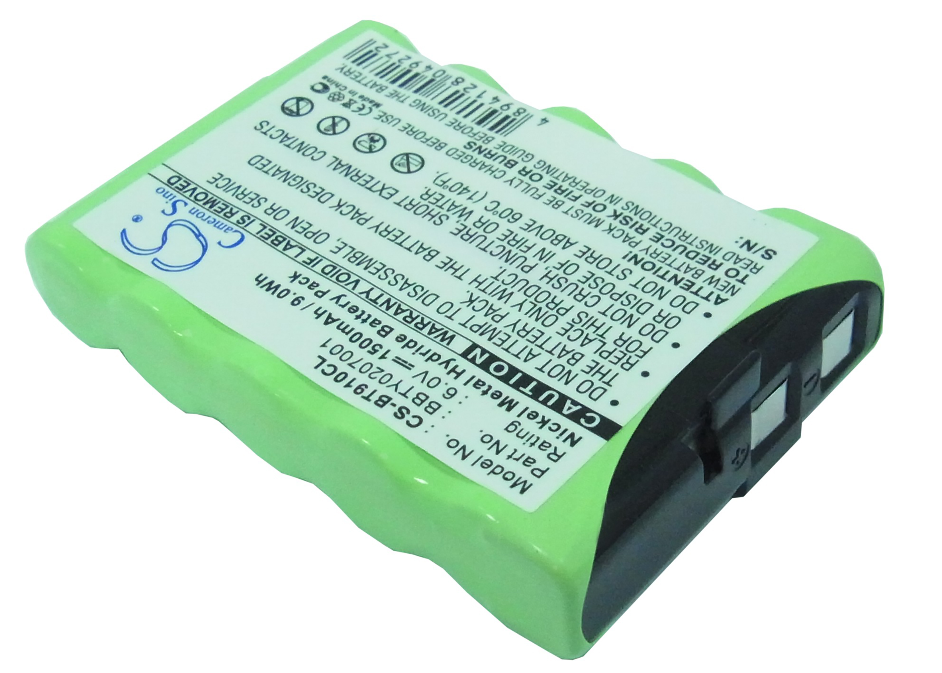 Uniden BBTY0207001 battery replacement 6v 1500mAh rechargeable