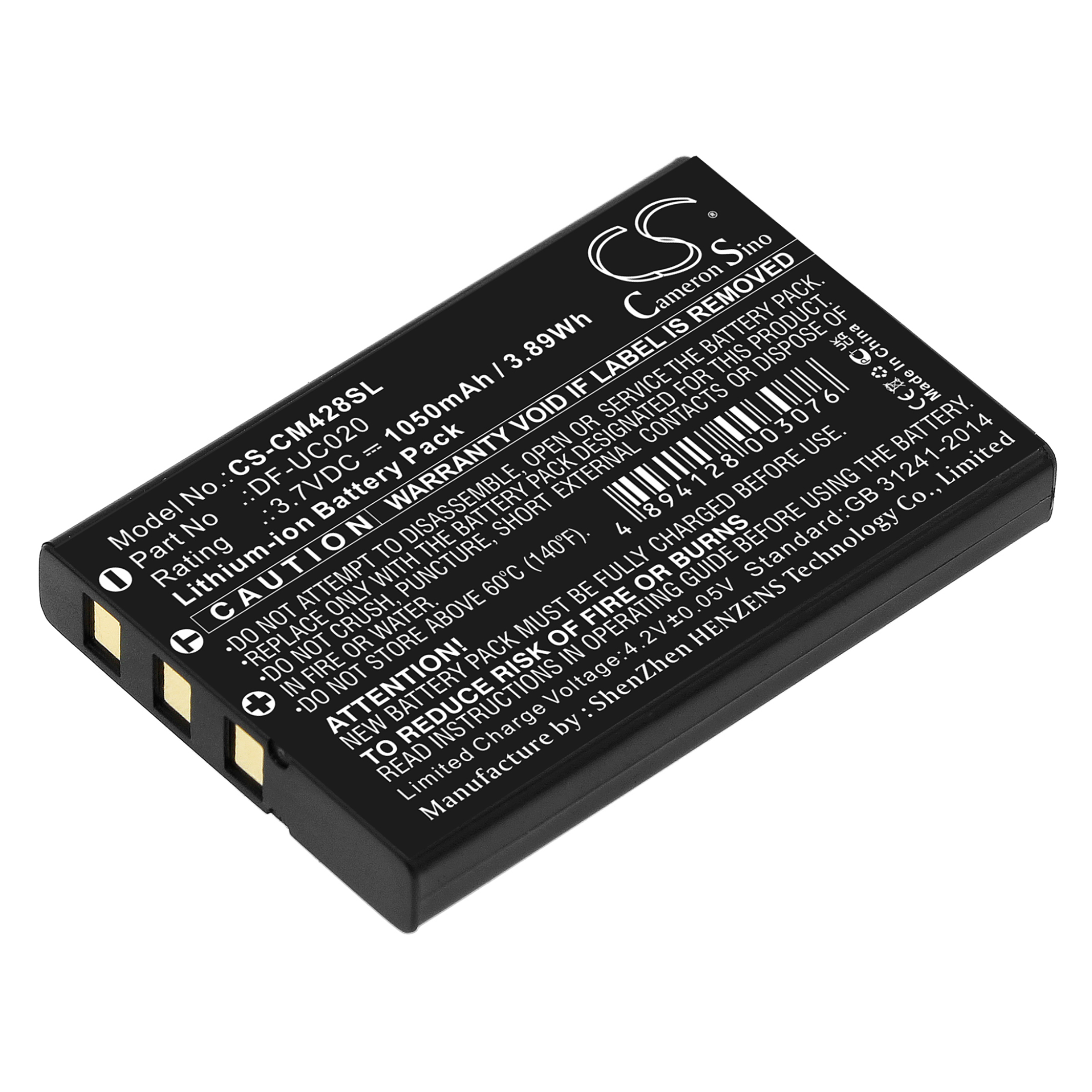 Creative DiVi CAM 428 Portable MP3 Player battery pack rechargeable