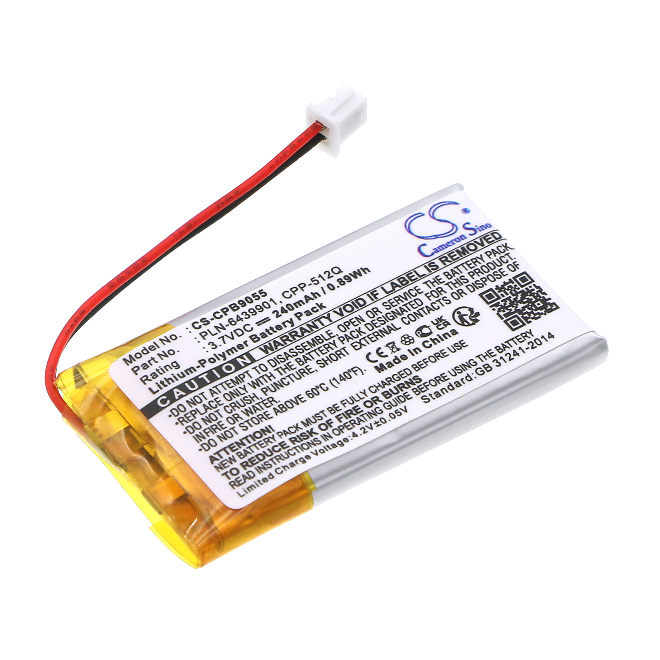 Replacement battery PLN-6439901 Plantronics Headsets rechargeable