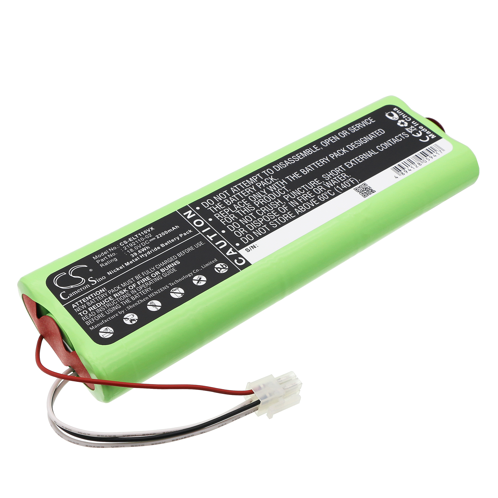Electrolux Trilobite ZA1 ZA2 vacuum battery 2200mAh Ni-MH 18v