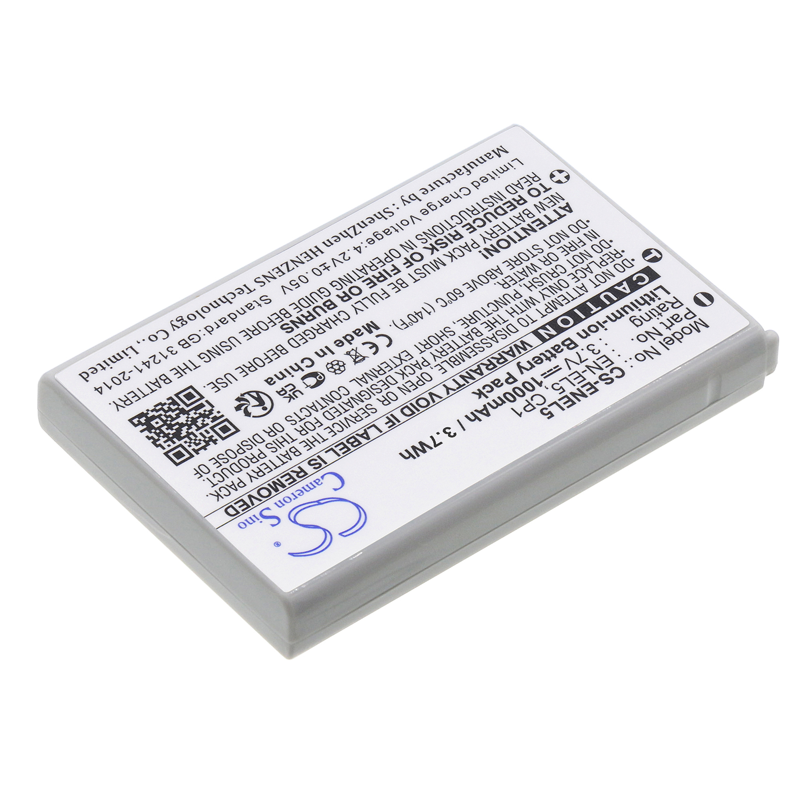 Replacement EN-EL5, VARTA-P52, CP1 battery Nikon Coolpix