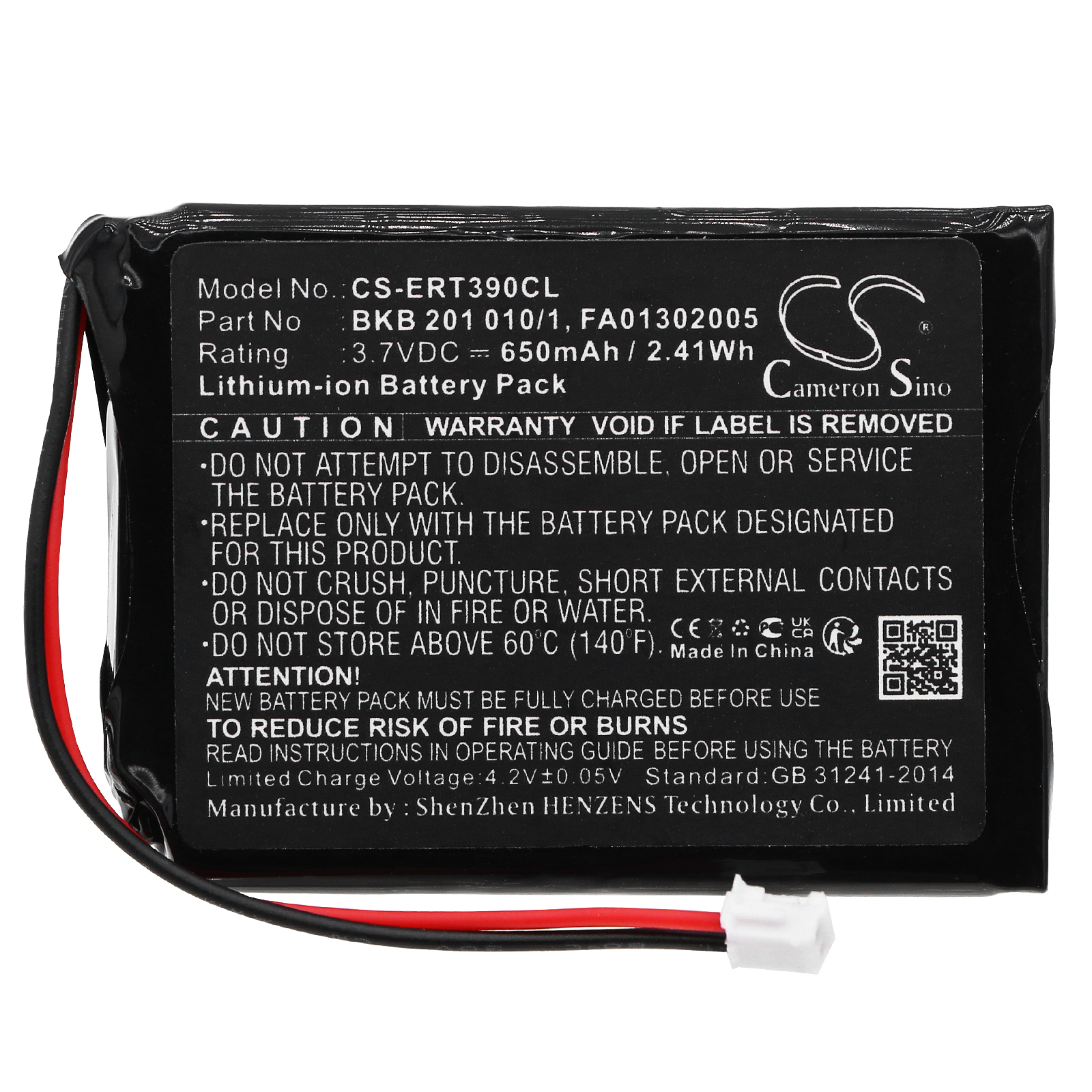 Ericsson DT390 battery replacement rechargeable