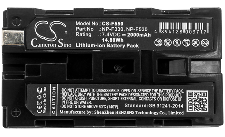Atomos Ninja 10-bit DTE field Recorder camera battery 2000mAh Li-ion