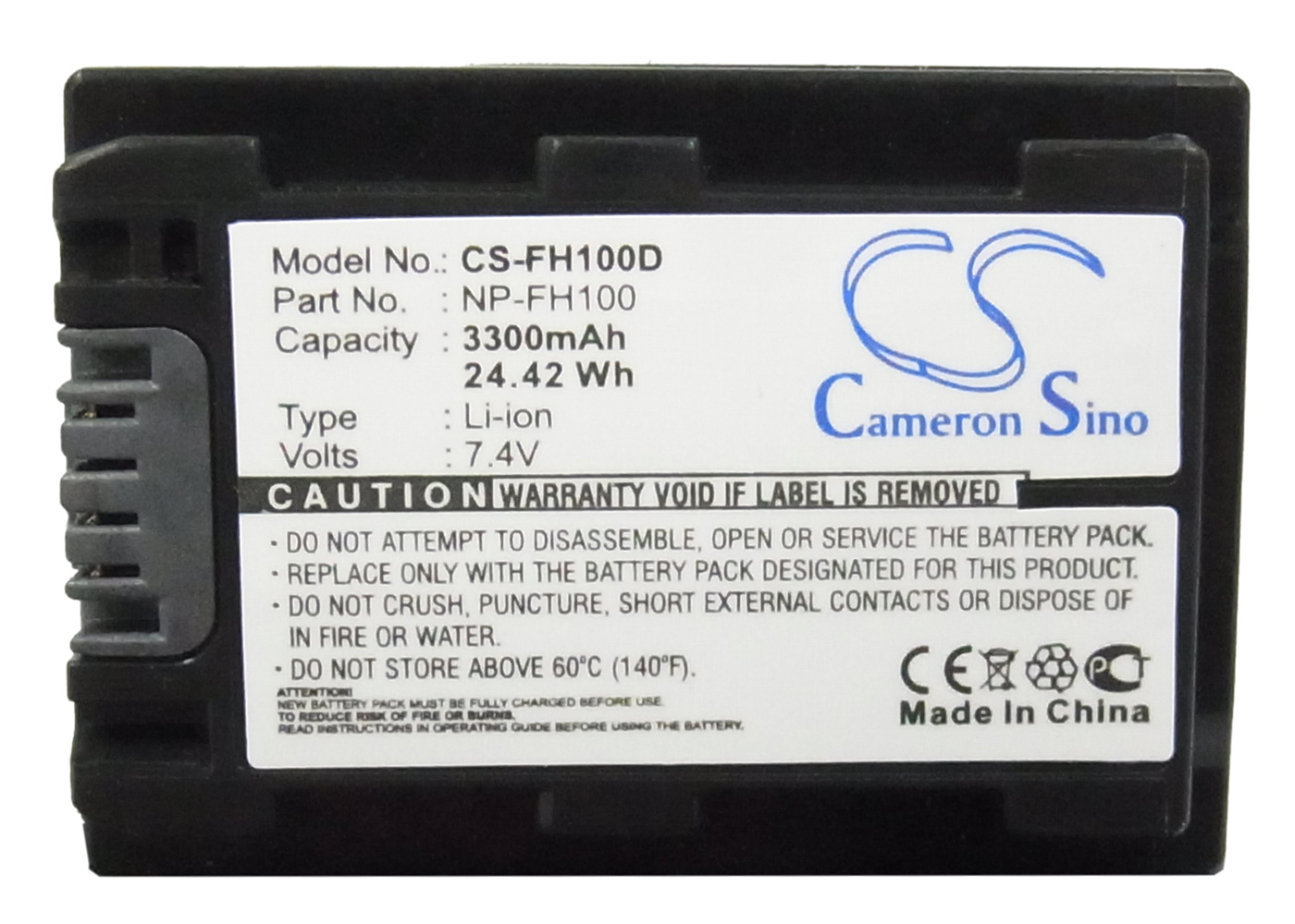 Sony CR-HC51E DCR-30 DCR-DVD103 battery 3300mAh Li-ion 7.4V