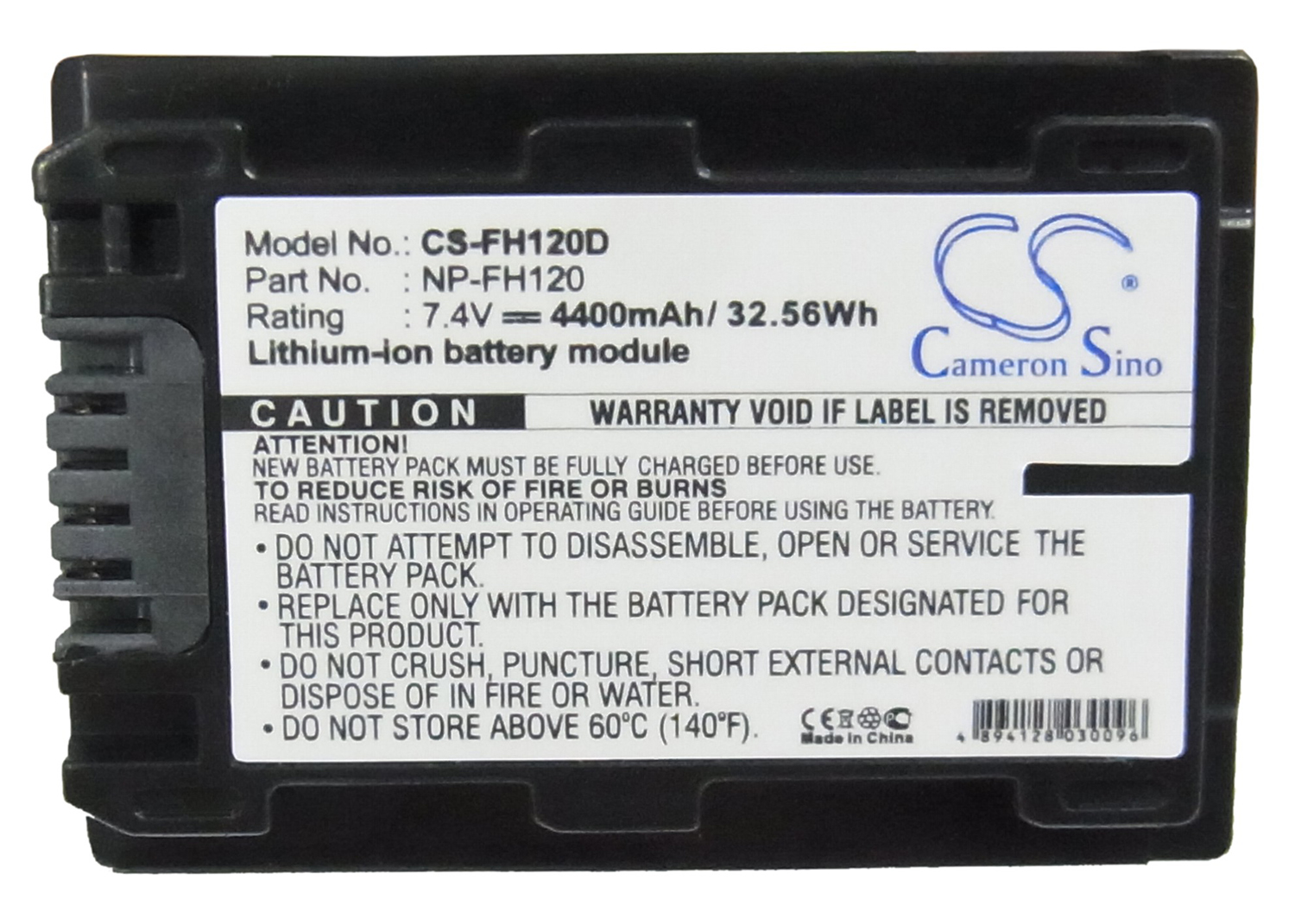 Sony NP-FH120 DCR-HC16E DCR-HC17 camera battery 4400mAh 7.4V