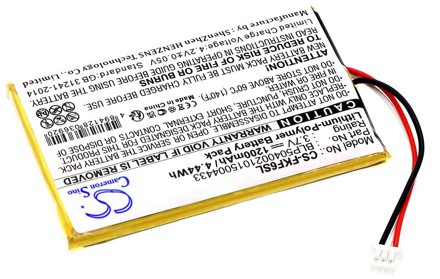 Falk F10 F12 F3 F4 F5 F6 F8 BLP5040021015004433 battery