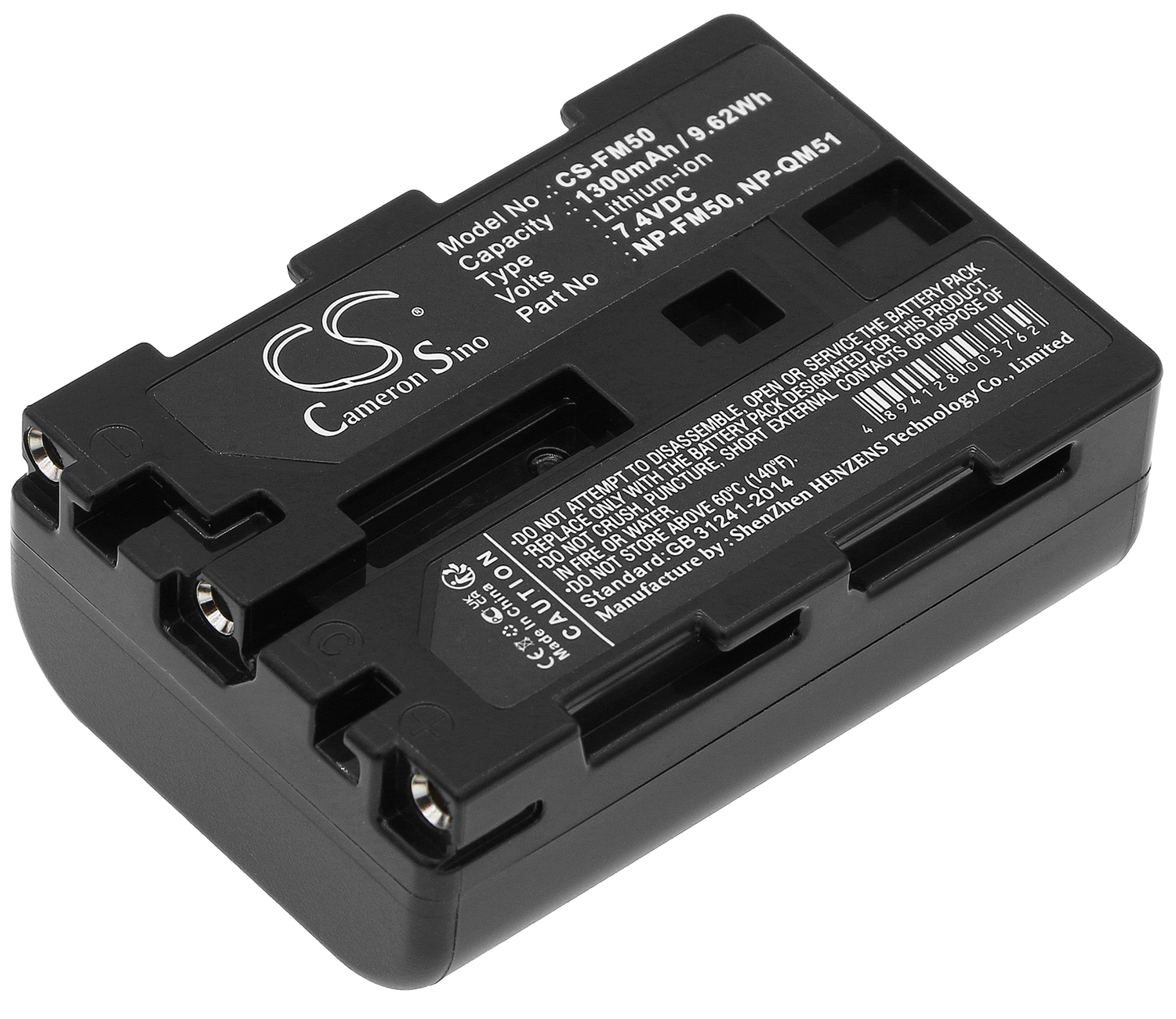 Sony NP-FM50 battery Cyber-shot DSC replacement