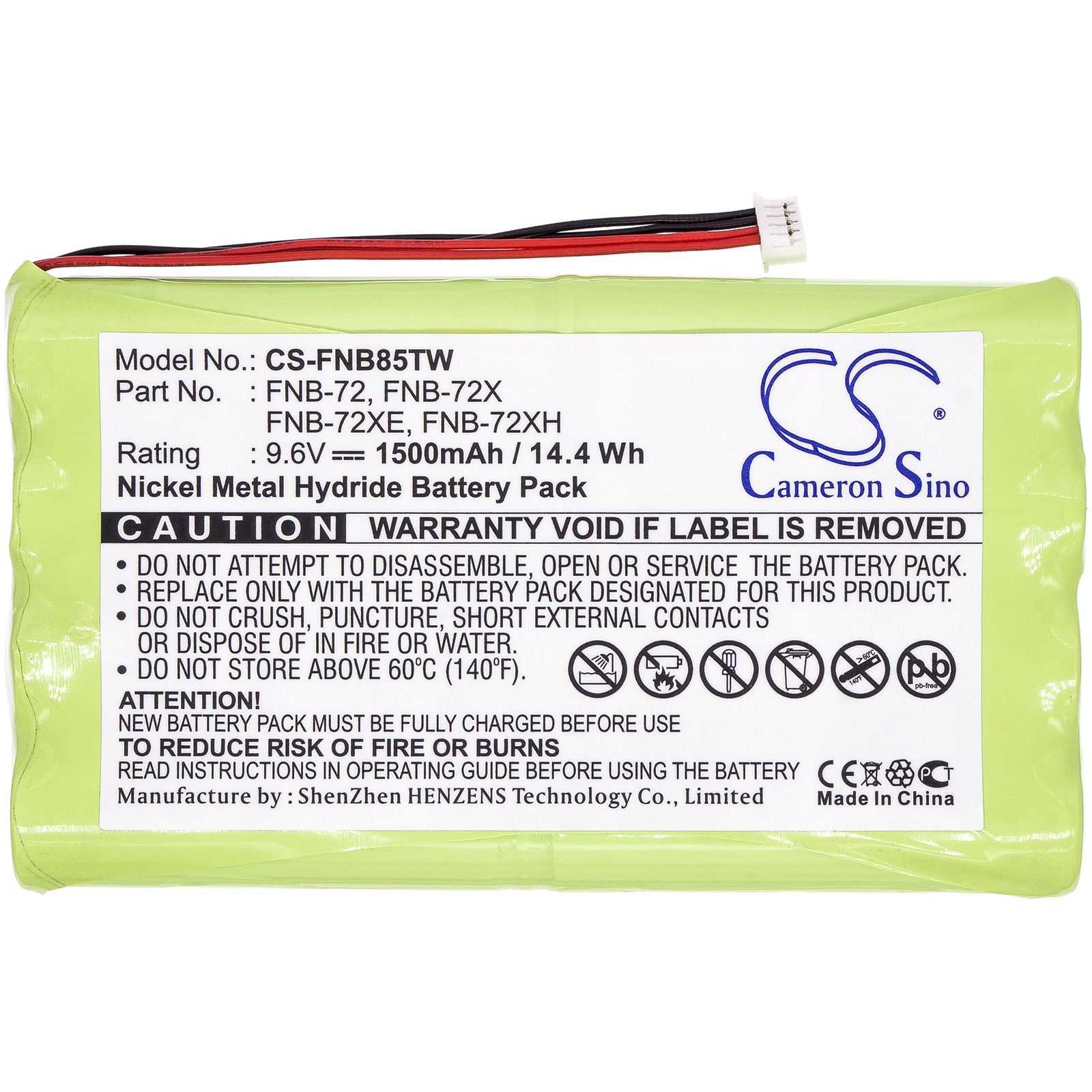 Yaesu battery FT-817 FNB-72 FNB-72x FNB-72xe FNB-72xh FNB-72xx