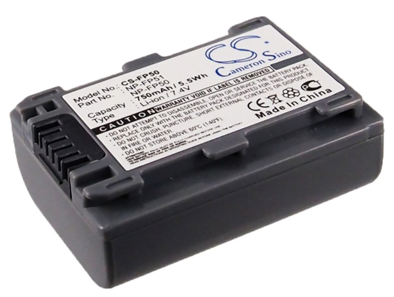 Sony battery NP-FP30 NP-FP51 camcorder 7.4v 750mAh