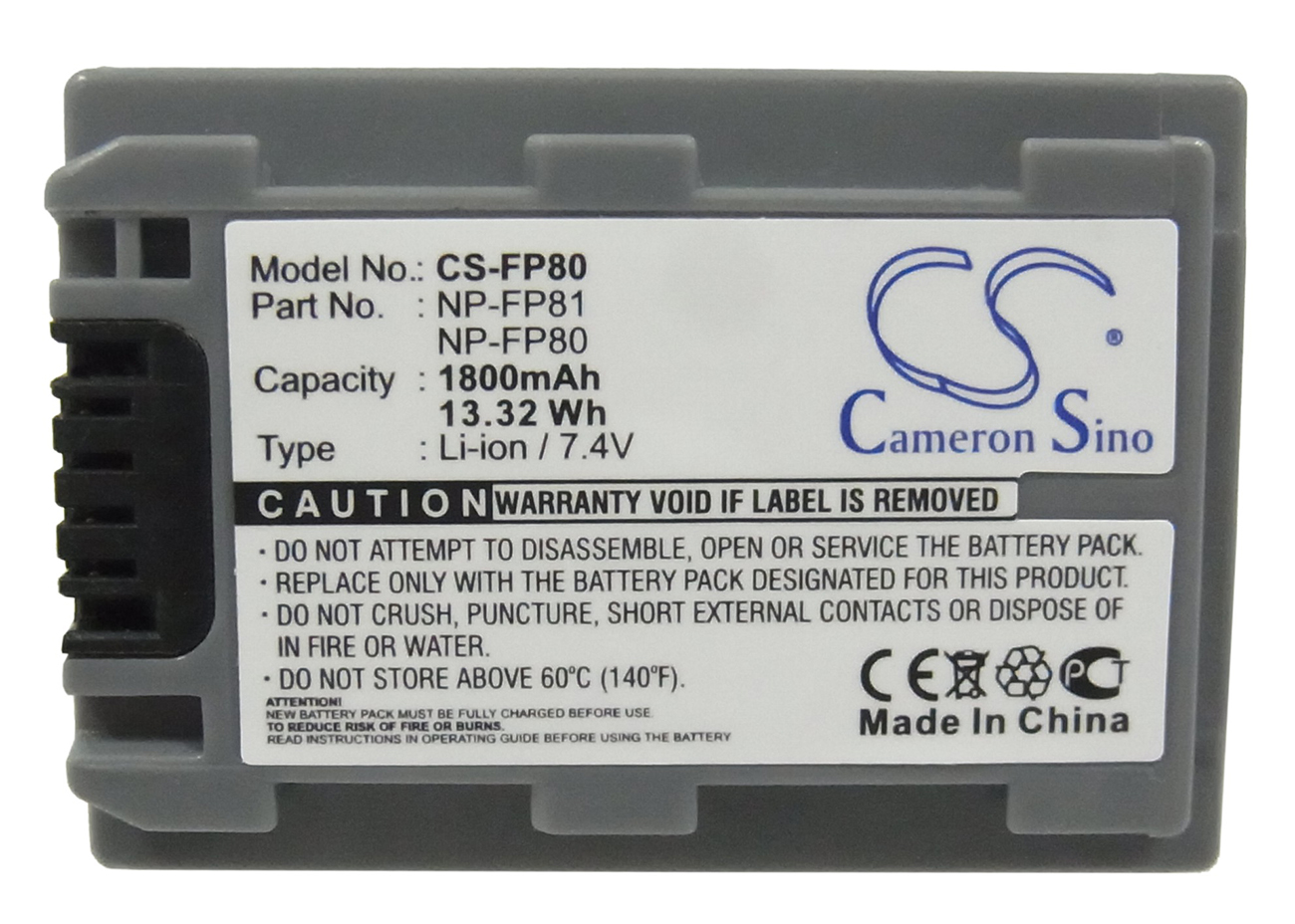 Sony NP-FP80, NP-FP81 camera camcorder battery