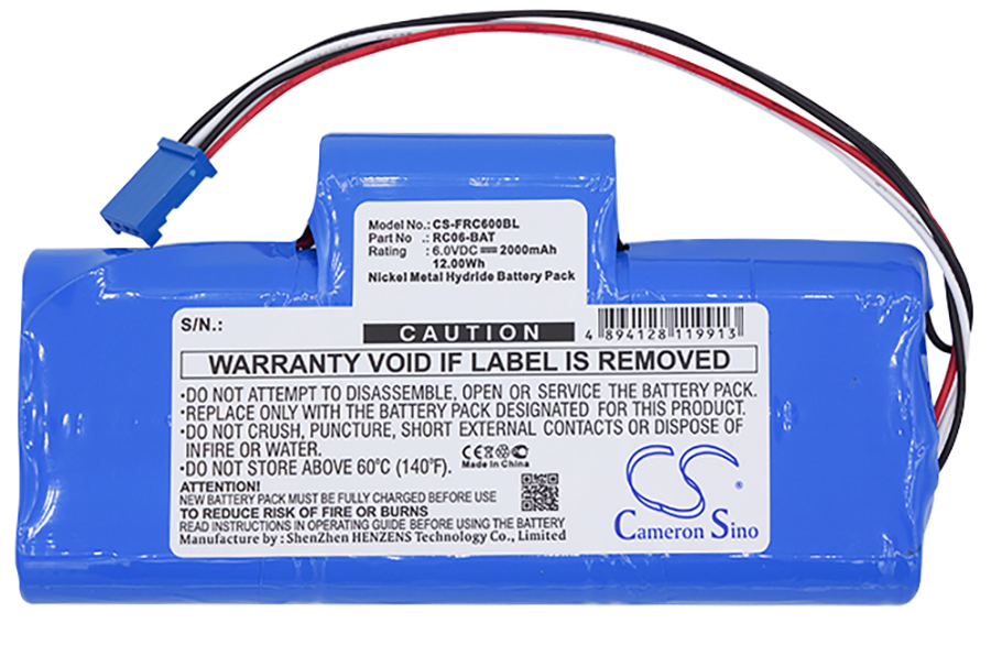 Falard RC06-BAT remote battery 2000mAh Ni-MH 6.0V replacement