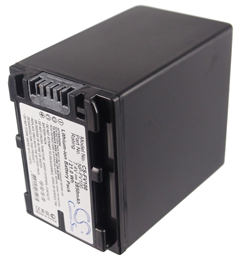 Sony NP-FV100 CR-SR100 DCR-SR300 camera battery 2850mAh 7.4V