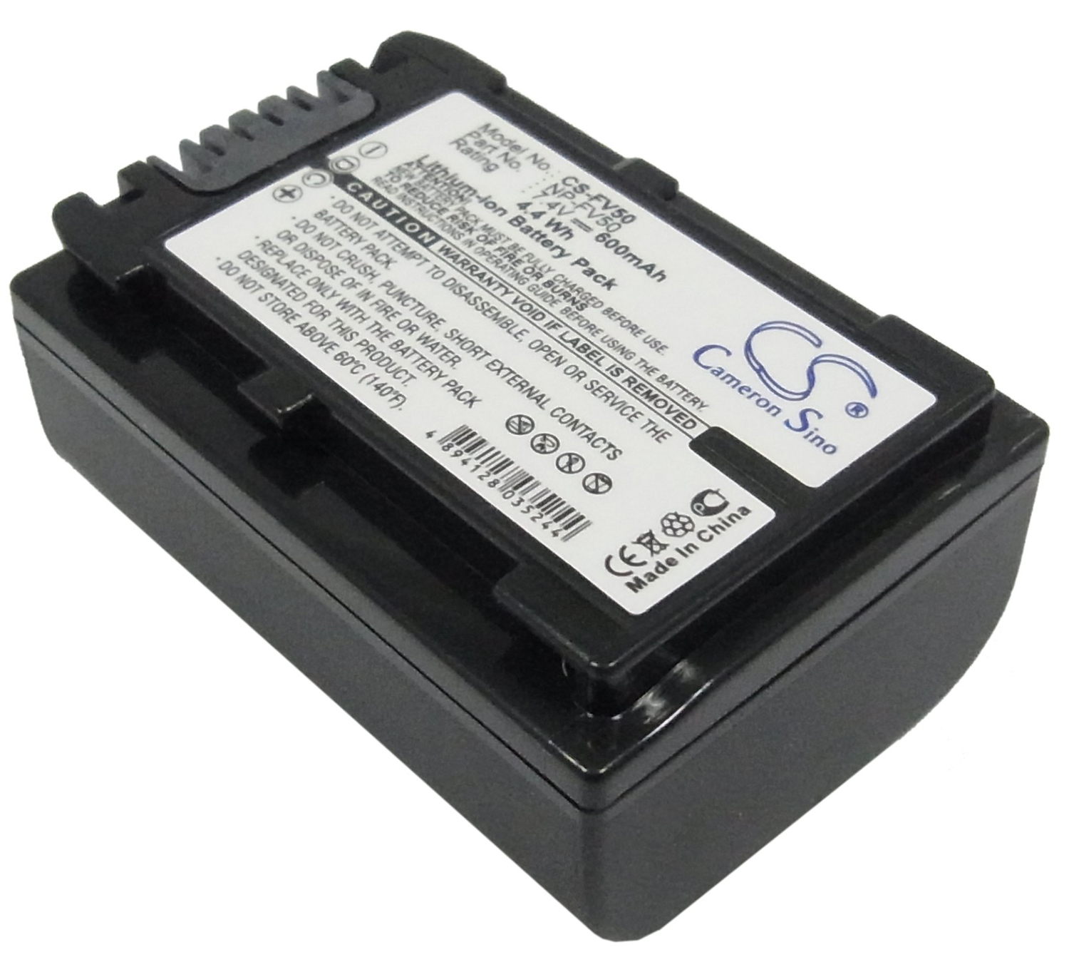 Sony NP-FV50 DCR-DVD403 DCR-SR62 battery 600mAh Li-ion 7.4V